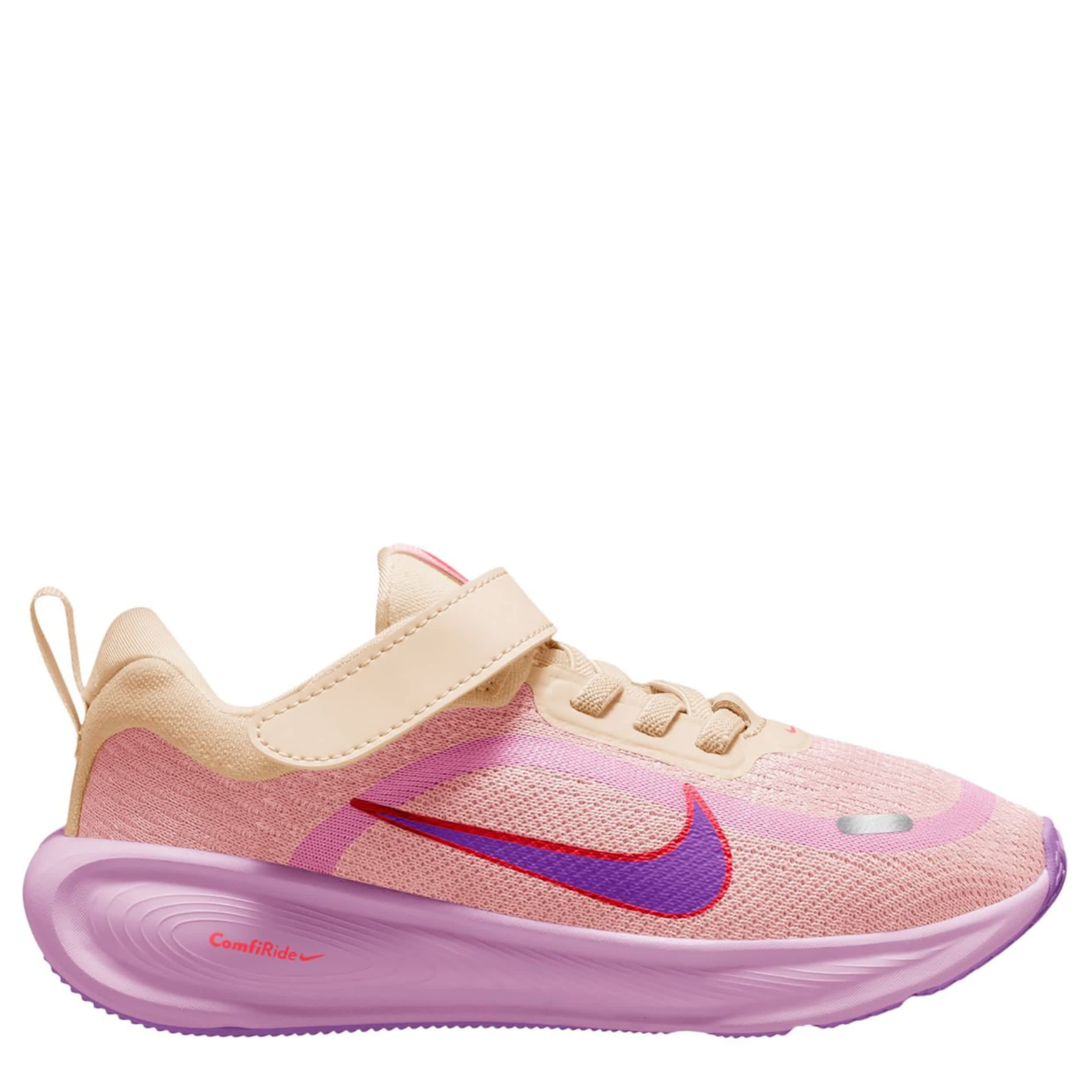 NIKE-GIRLS LITTLE KID STELLAR RIDE RUNNING SHOE-PINK & BRIGHT PINK
