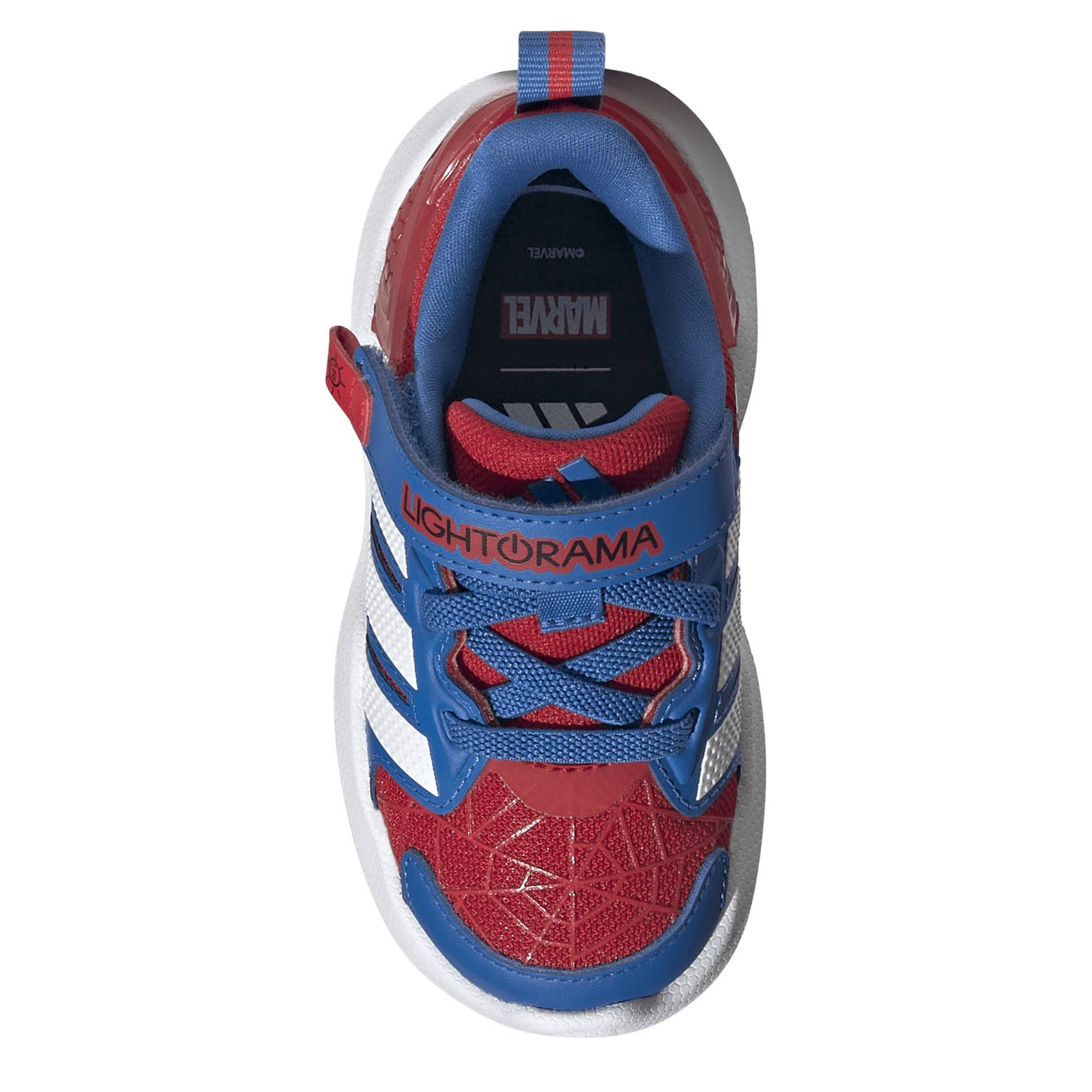 ADIDAS-BOYS TODDLER LIGHTORAMA RNR SPIDERMAN TD-BLUE & RED