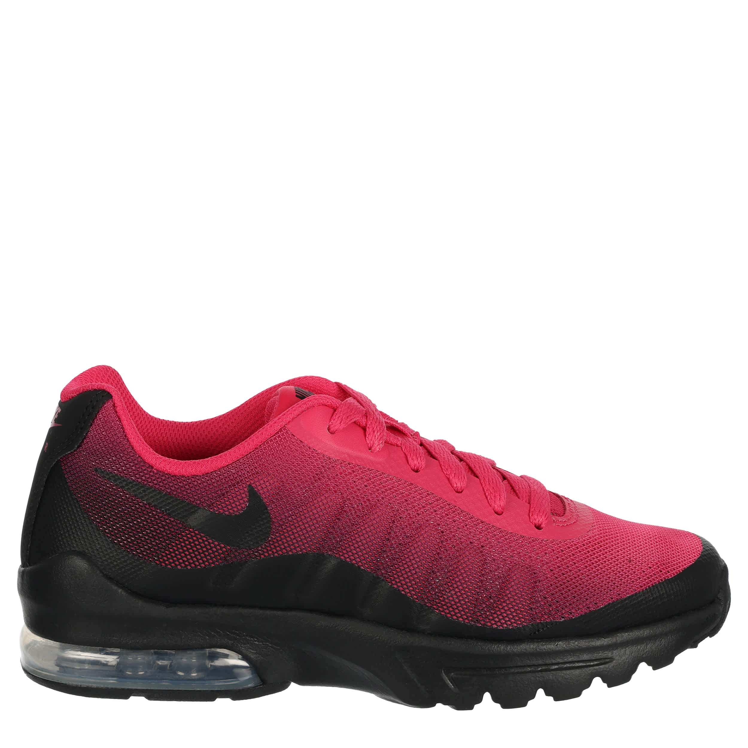 NIKE-GIRLS BIG KID AIR MAX INVIGOR SNEAKER-BLACK & FUSCHIA