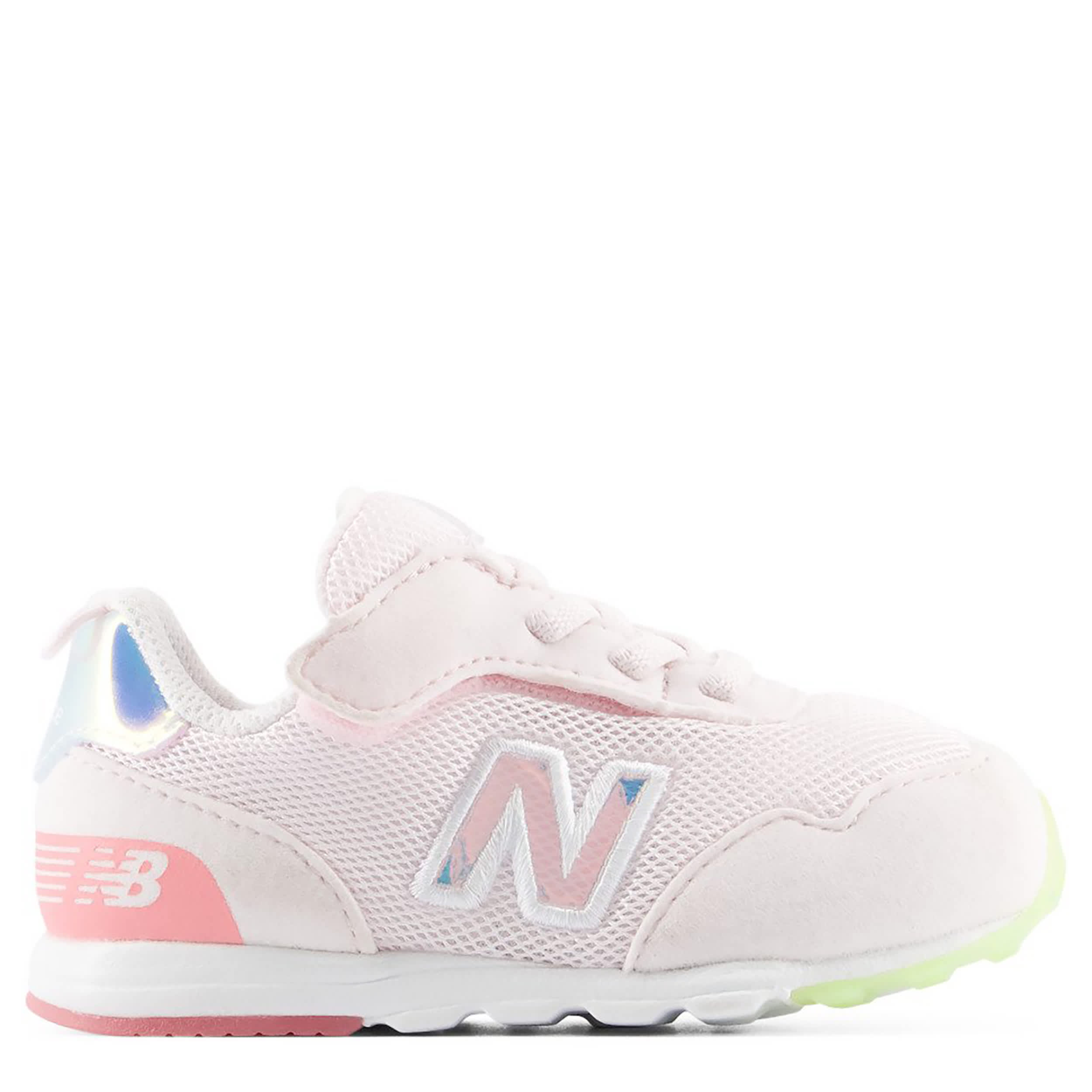 NEW BALANCE-GIRLS INFANT TODDLER 515 SNEAKER-PALE PINK & LIGHT BLUE
