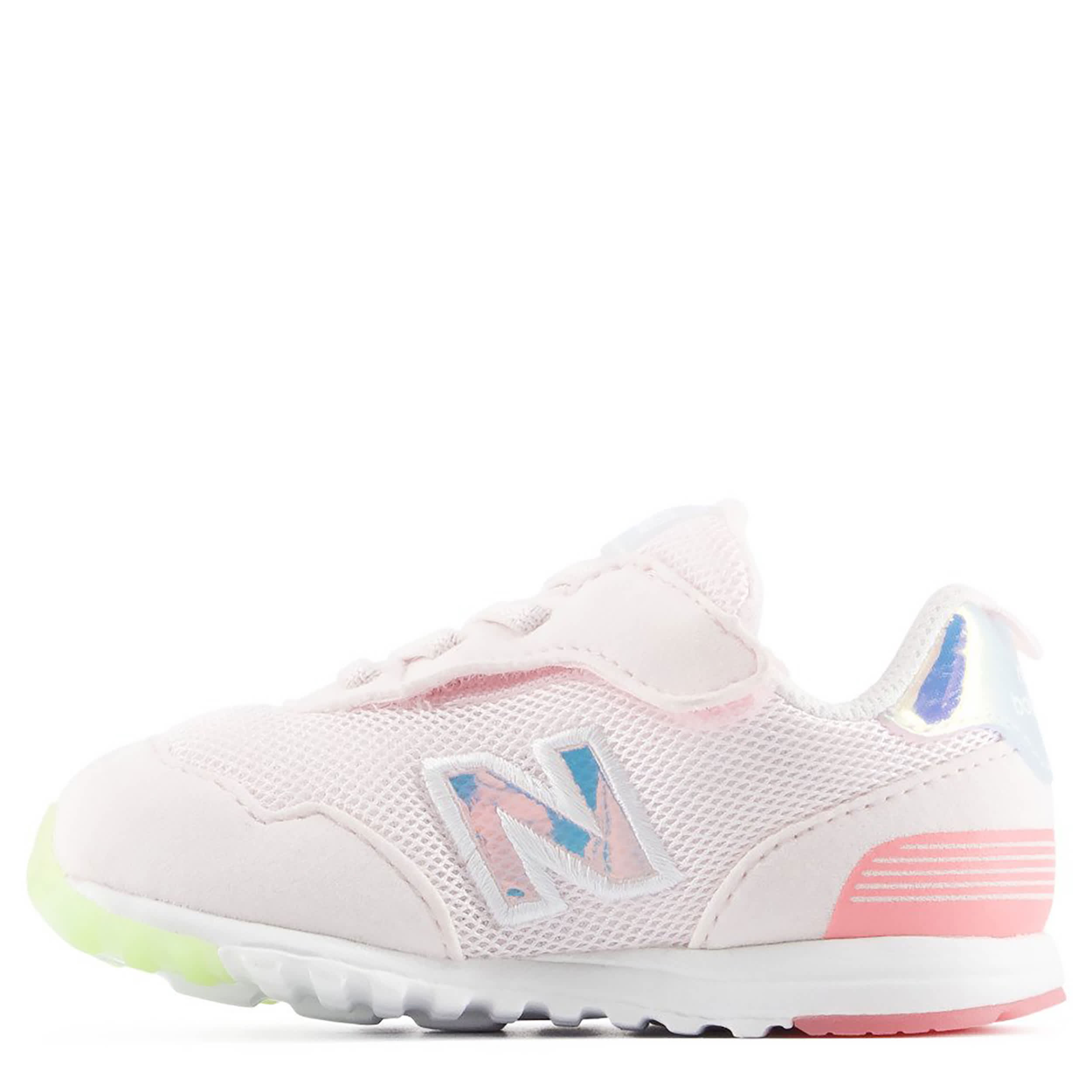 NEW BALANCE-GIRLS INFANT TODDLER 515 SNEAKER-PALE PINK & LIGHT BLUE