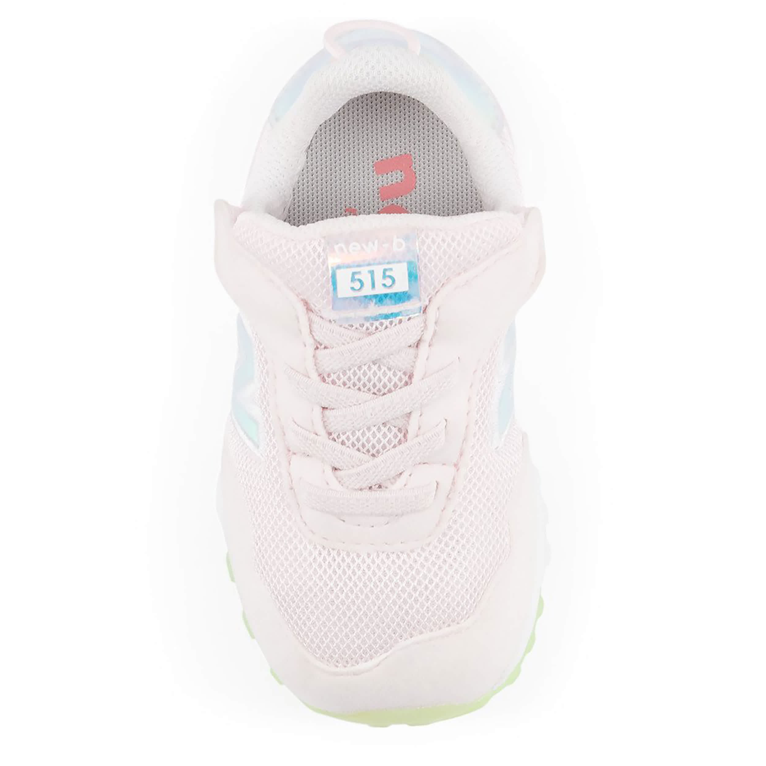 NEW BALANCE-GIRLS INFANT TODDLER 515 SNEAKER-PALE PINK & LIGHT BLUE