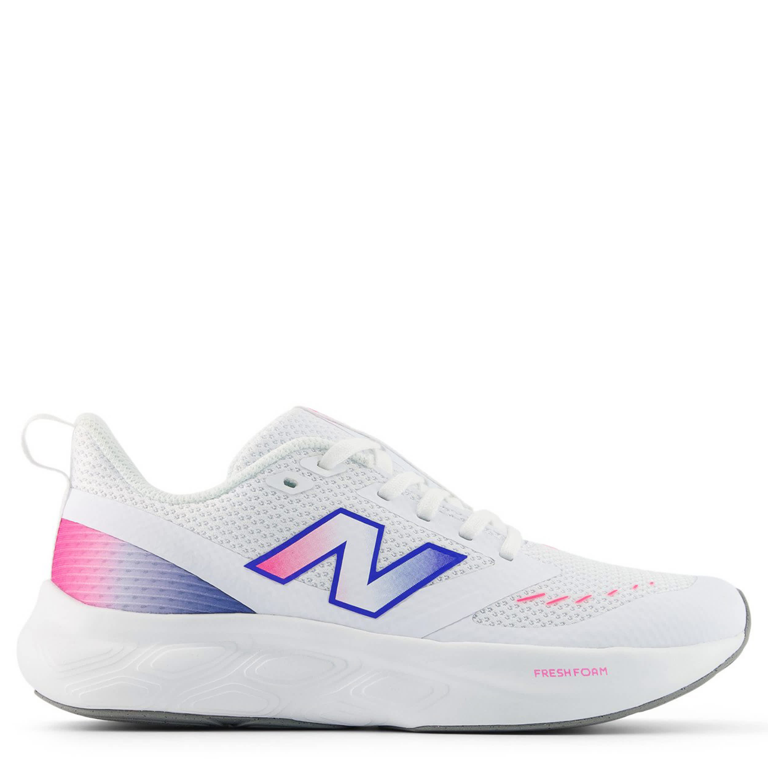 NEW BALANCE-GIRLS BIG KID 625 RUNNING SHOE-WHITE & PINK