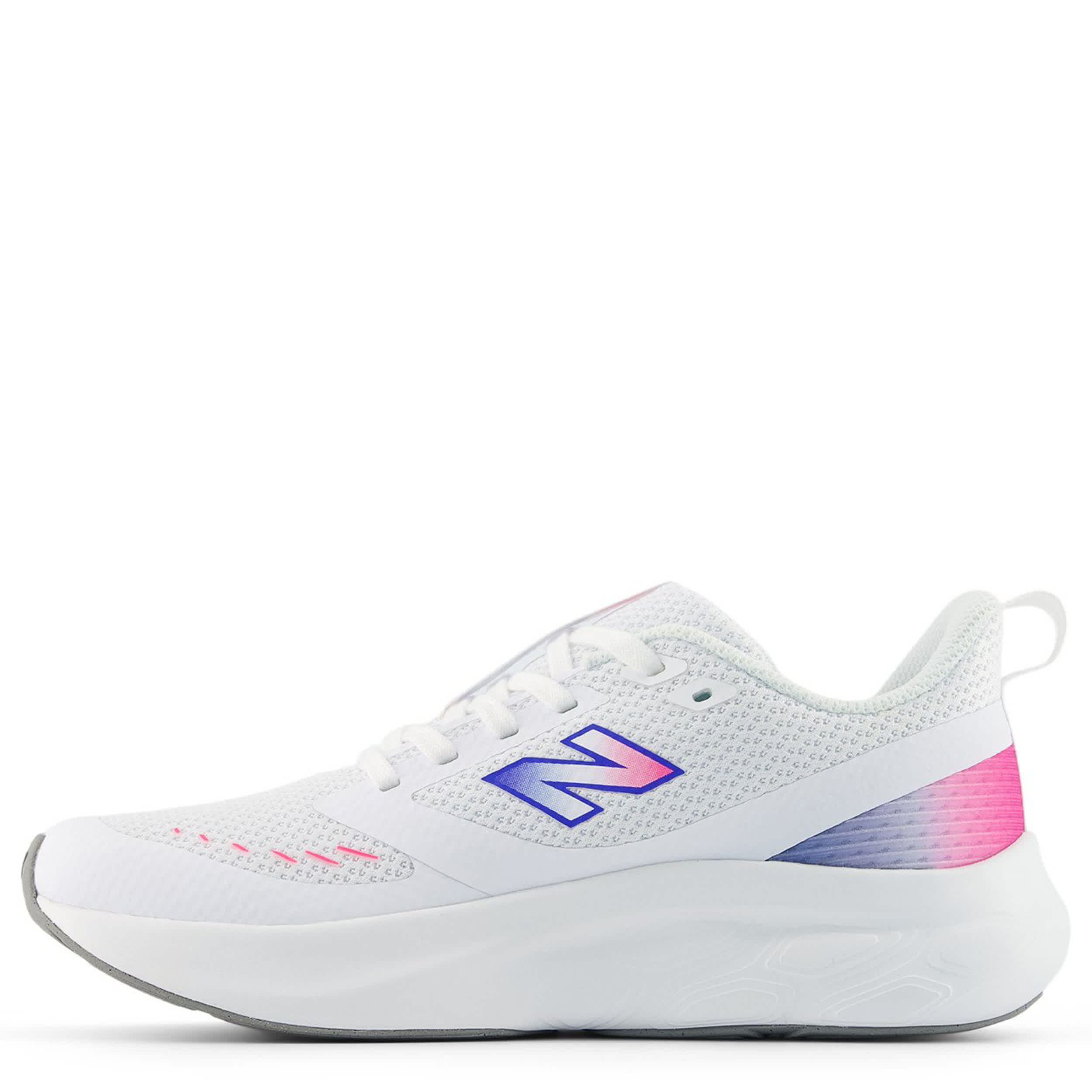 NEW BALANCE-GIRLS BIG KID 625 RUNNING SHOE-WHITE & PINK