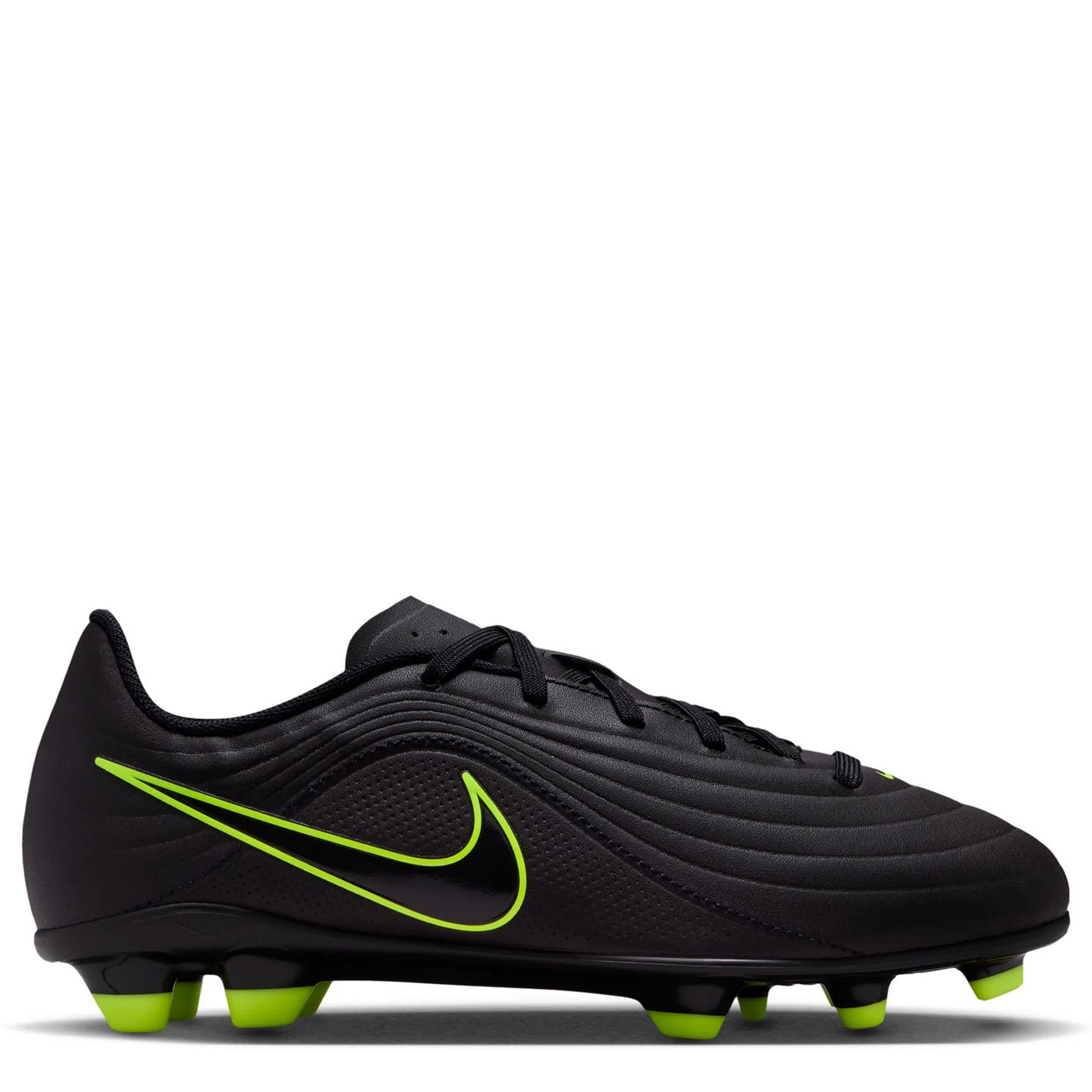 NIKE-BOYS LITTLE-BIG KID JR TIEMPO MAESTRO CLUB SOCCER CLEAT-BLACK & BRIGHT GREEN