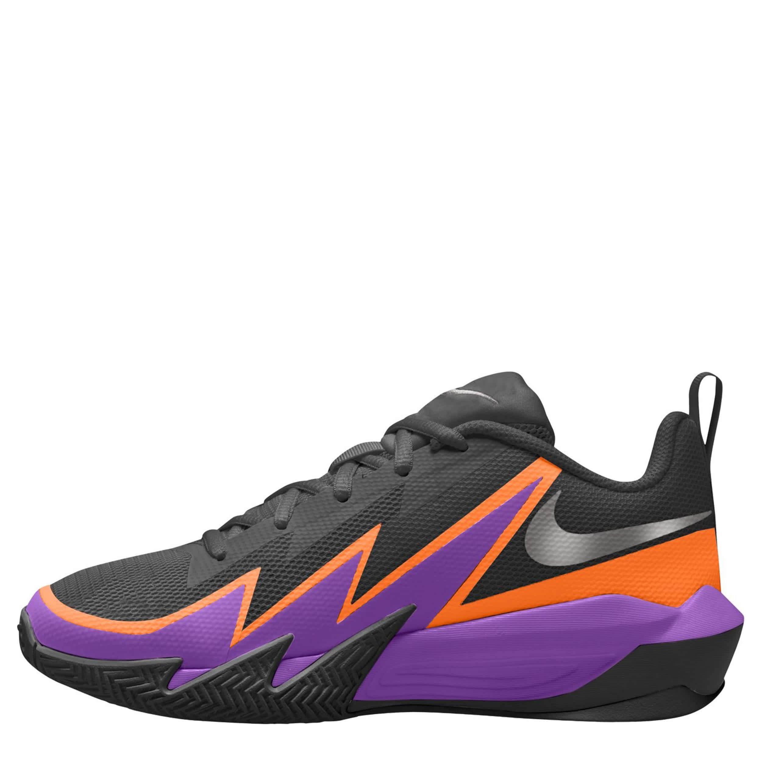 NIKE-BOYS BIG KID ST DYNAMITE SNEAKER-BLACK & DARK PURPLE