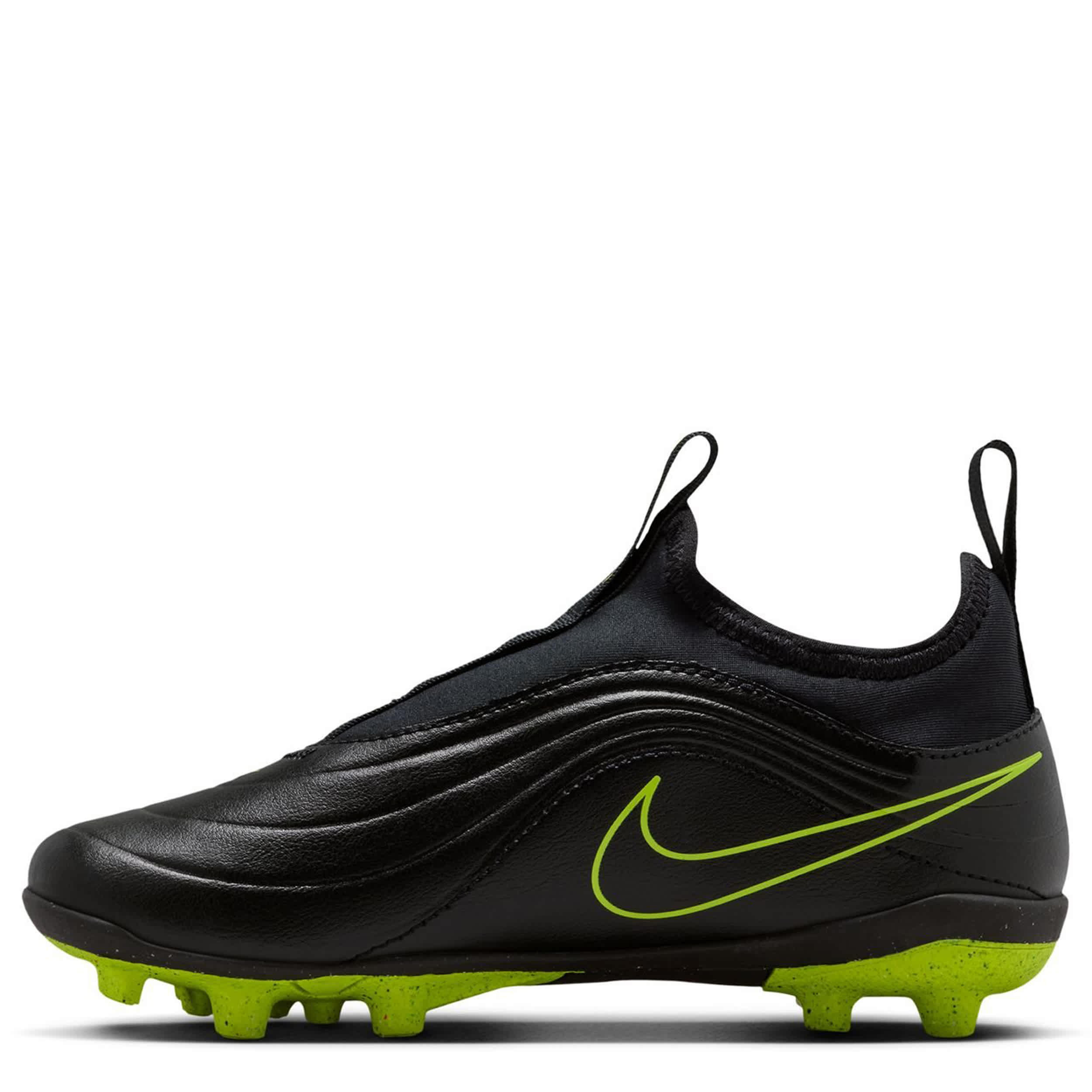 NIKE-BOYS LITTLE KID JR TIEMPO MAESTRO CLUB SOCCER CLEAT-BLACK & BRIGHT GREEN