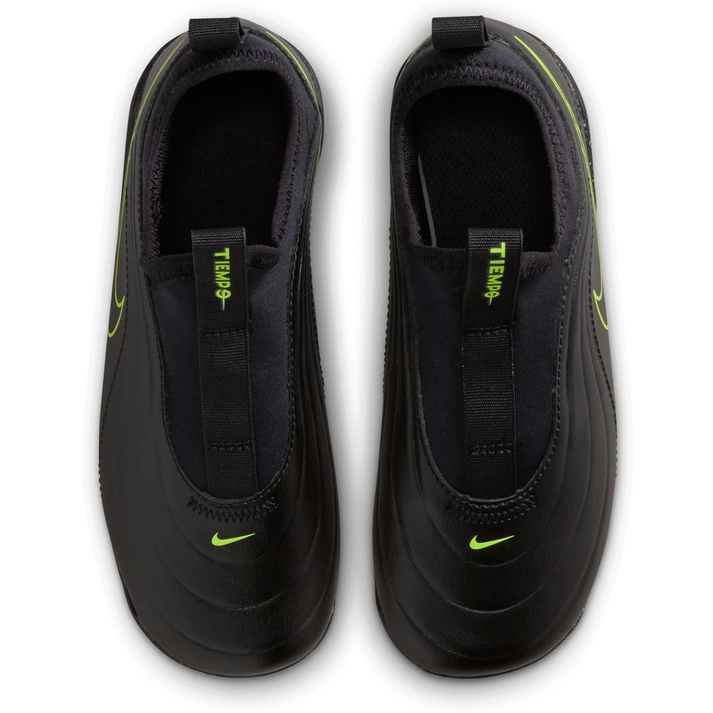 NIKE-BOYS LITTLE KID JR TIEMPO MAESTRO CLUB SOCCER CLEAT-BLACK & BRIGHT GREEN