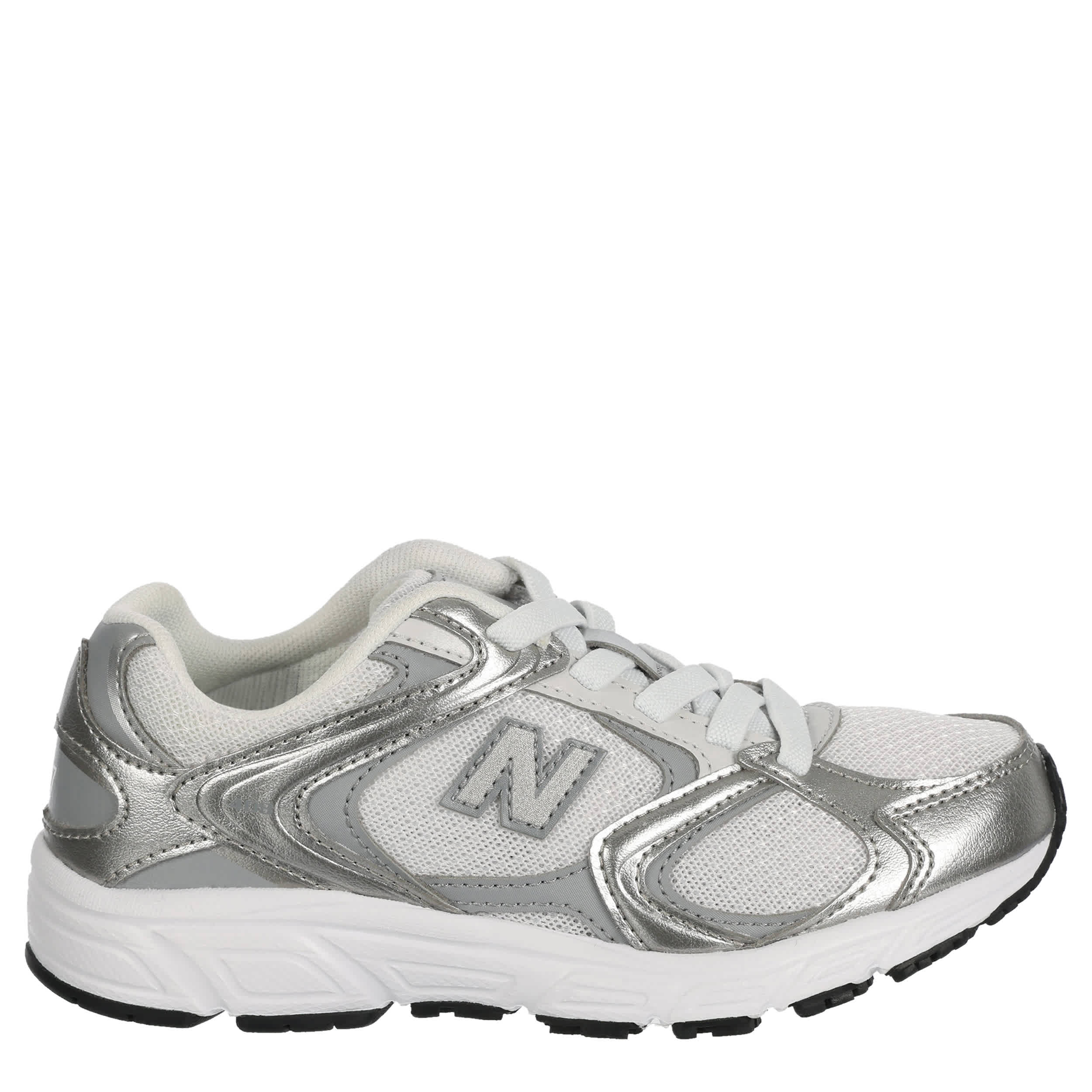 NEW BALANCE-BOYS LITTLE KID 408 SNEAKER-SILVER & GREY