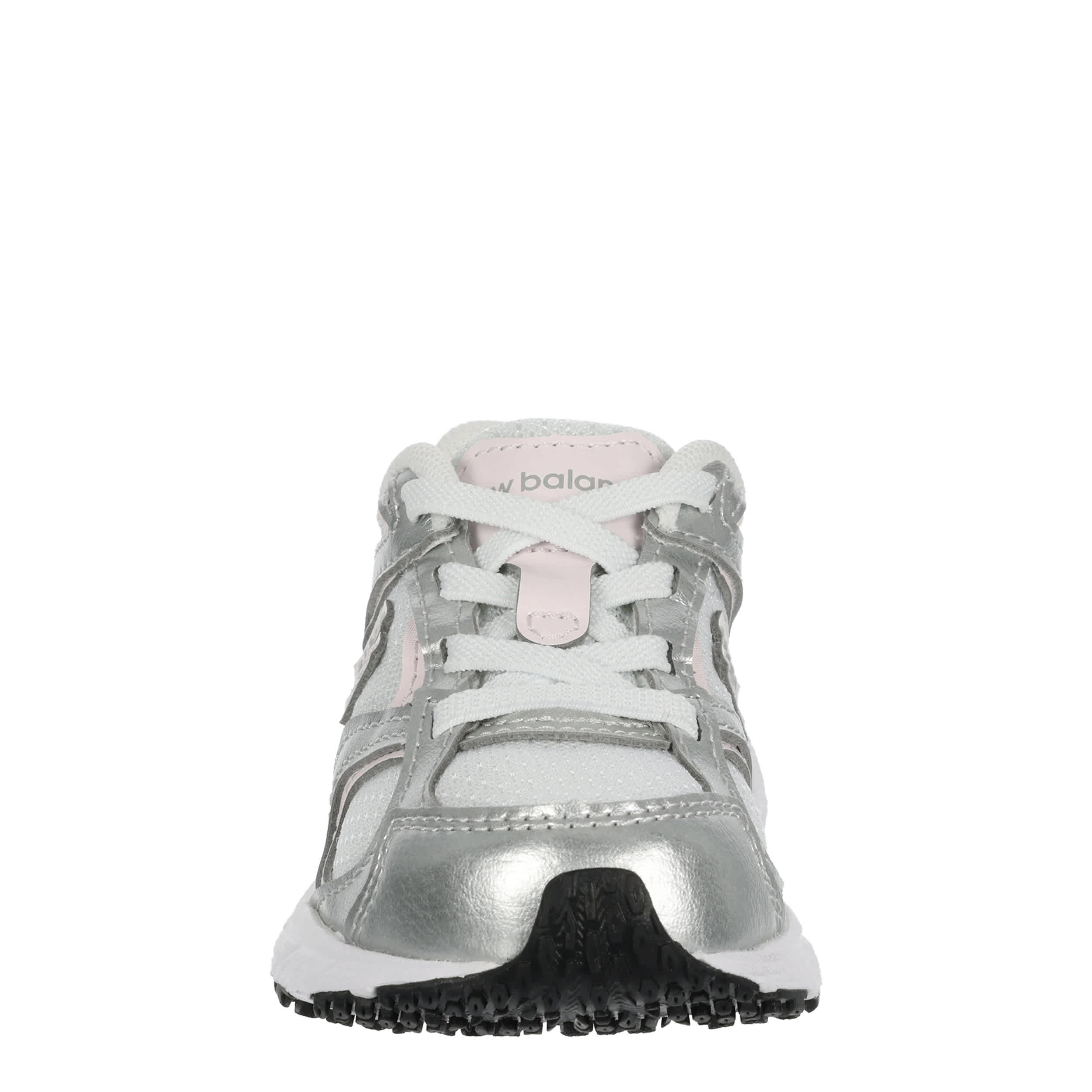 NEW BALANCE-GIRLS INFANT-TODDLER 408 SNEAKER-SILVER & PALE PINK