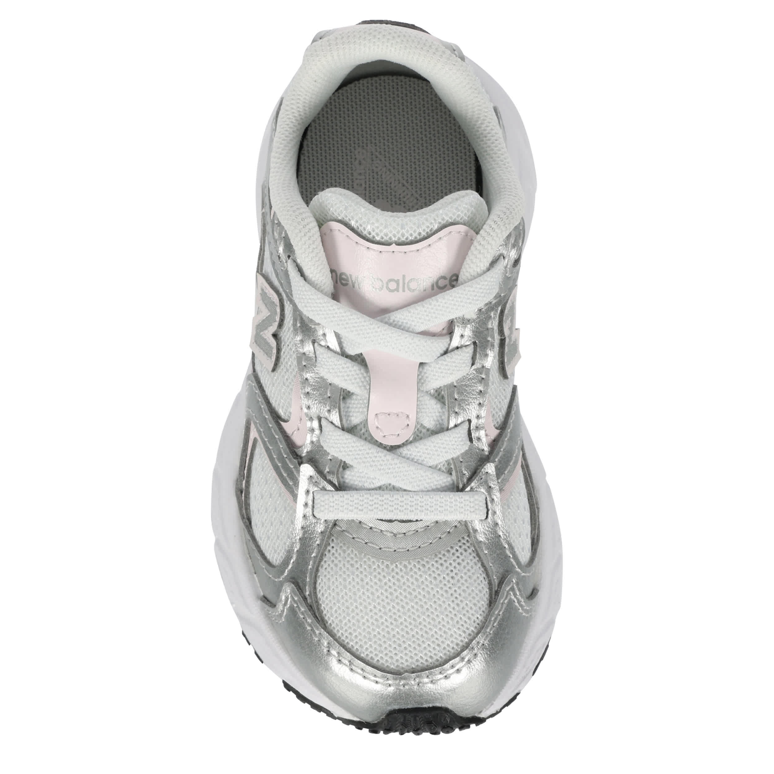NEW BALANCE-GIRLS INFANT-TODDLER 408 SNEAKER-SILVER & PALE PINK