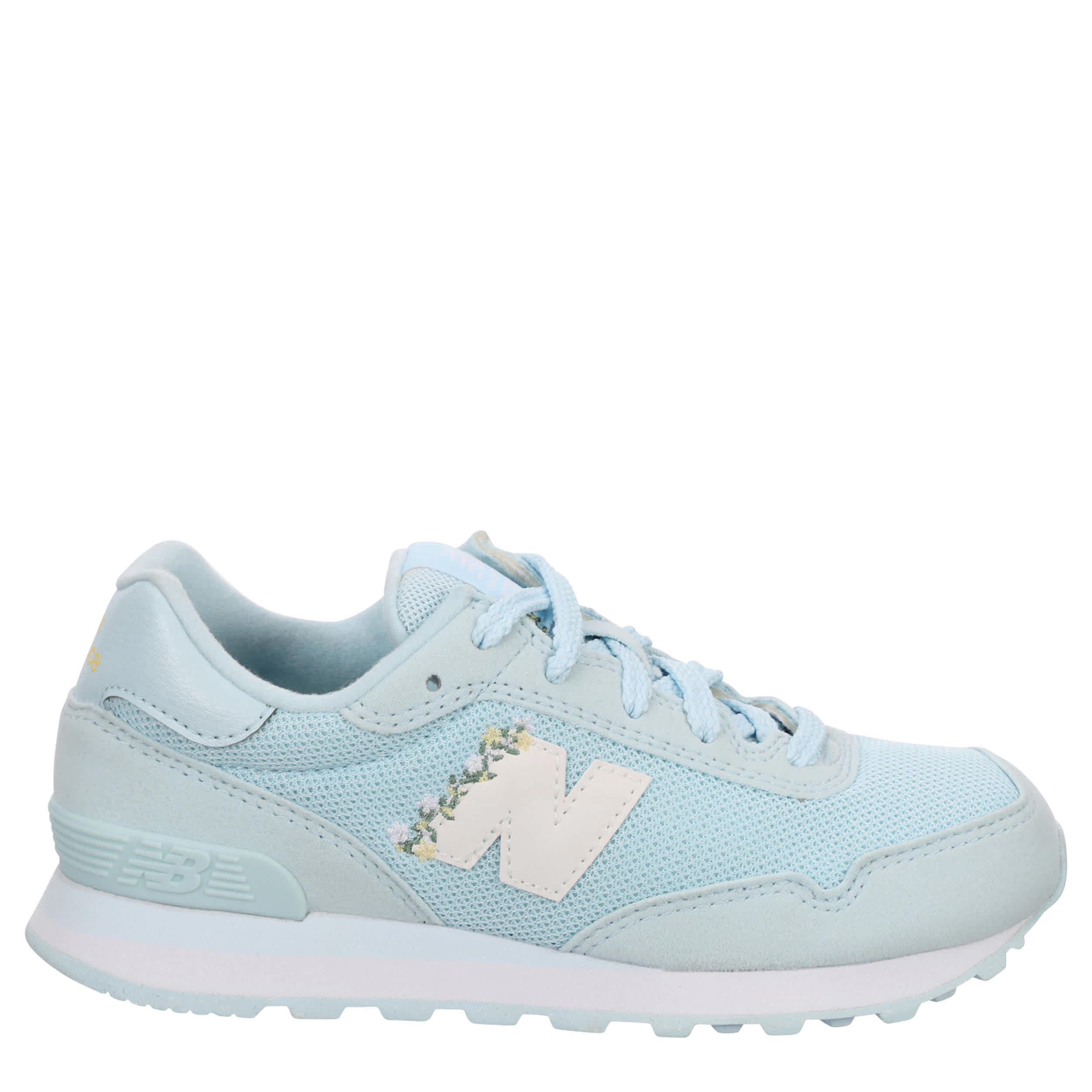 NEW BALANCE-GIRLS LITTLE KID 515 SNEAKER-LIGHT BLUE & WHITE
