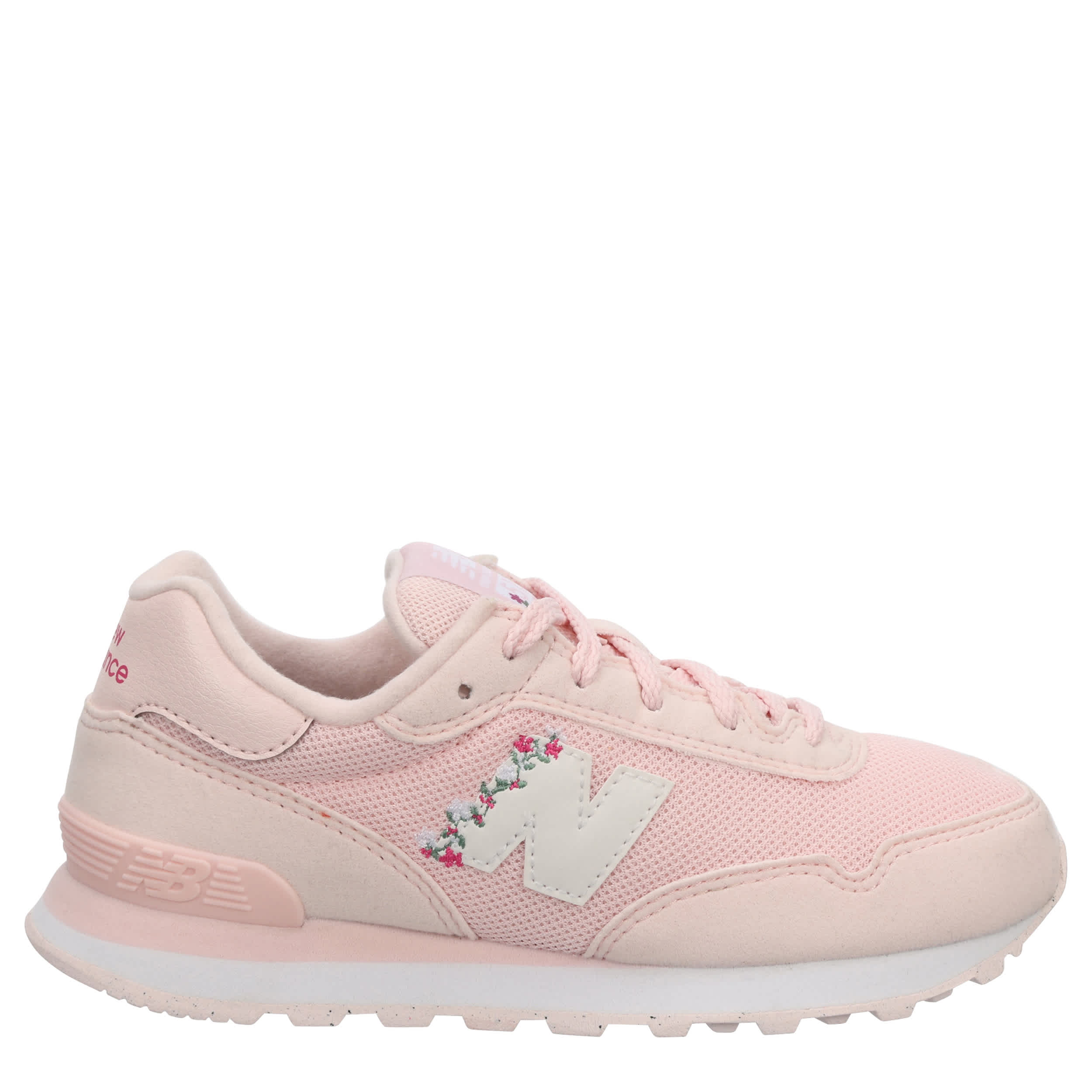 NEW BALANCE-GIRLS LITTLE KID 515 SNEAKER-PALE PINK & WHITE