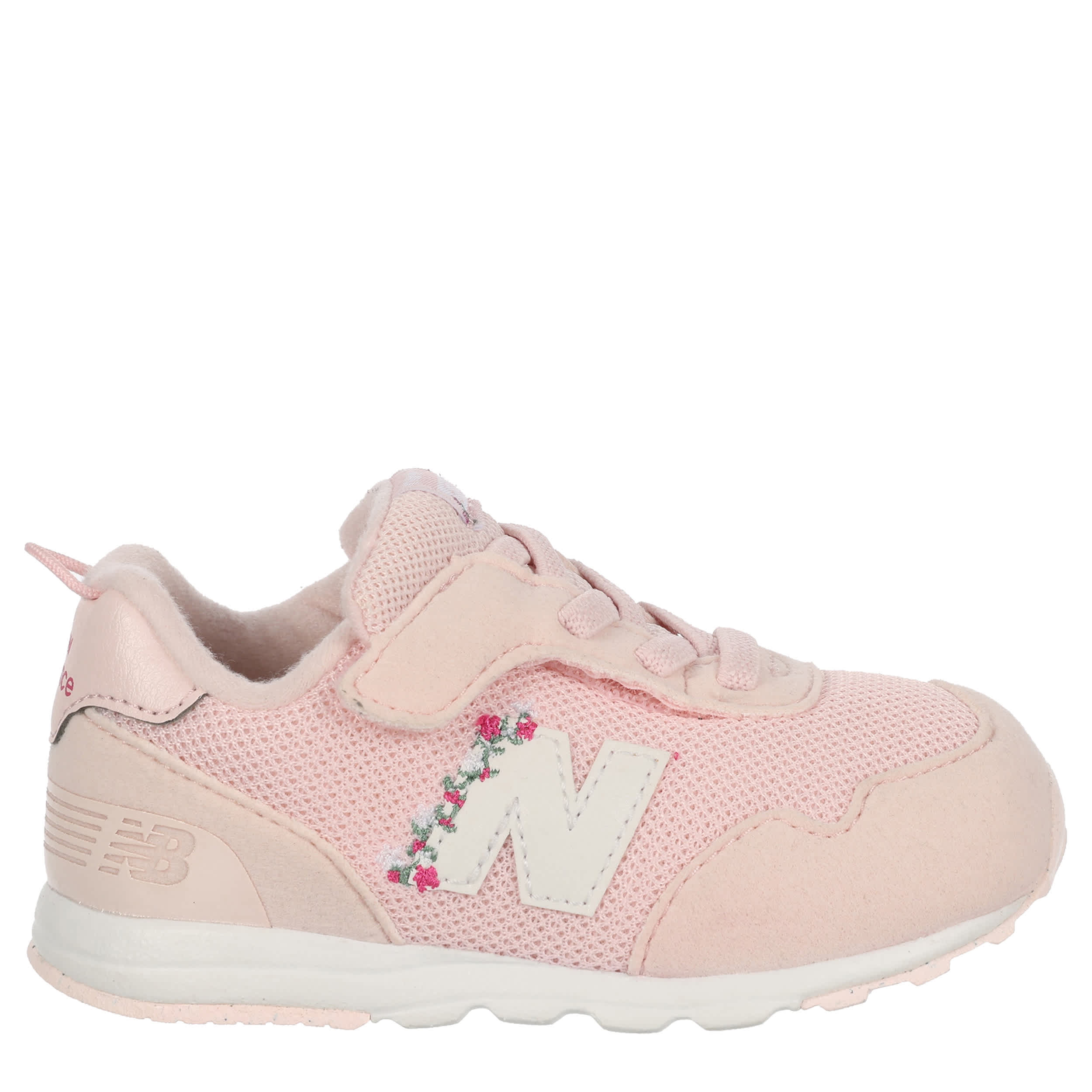 NEW BALANCE-GIRLS INFANT TODDLER 515 SNEAKER-PALE PINK & WHITE