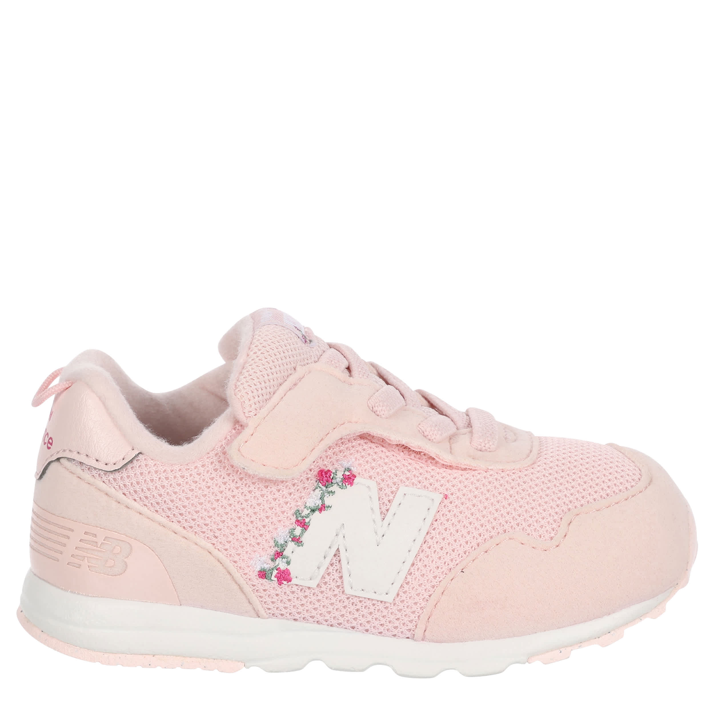 NEW BALANCE-GIRLS INFANT TODDLER 515 SNEAKER-PALE PINK & WHITE
