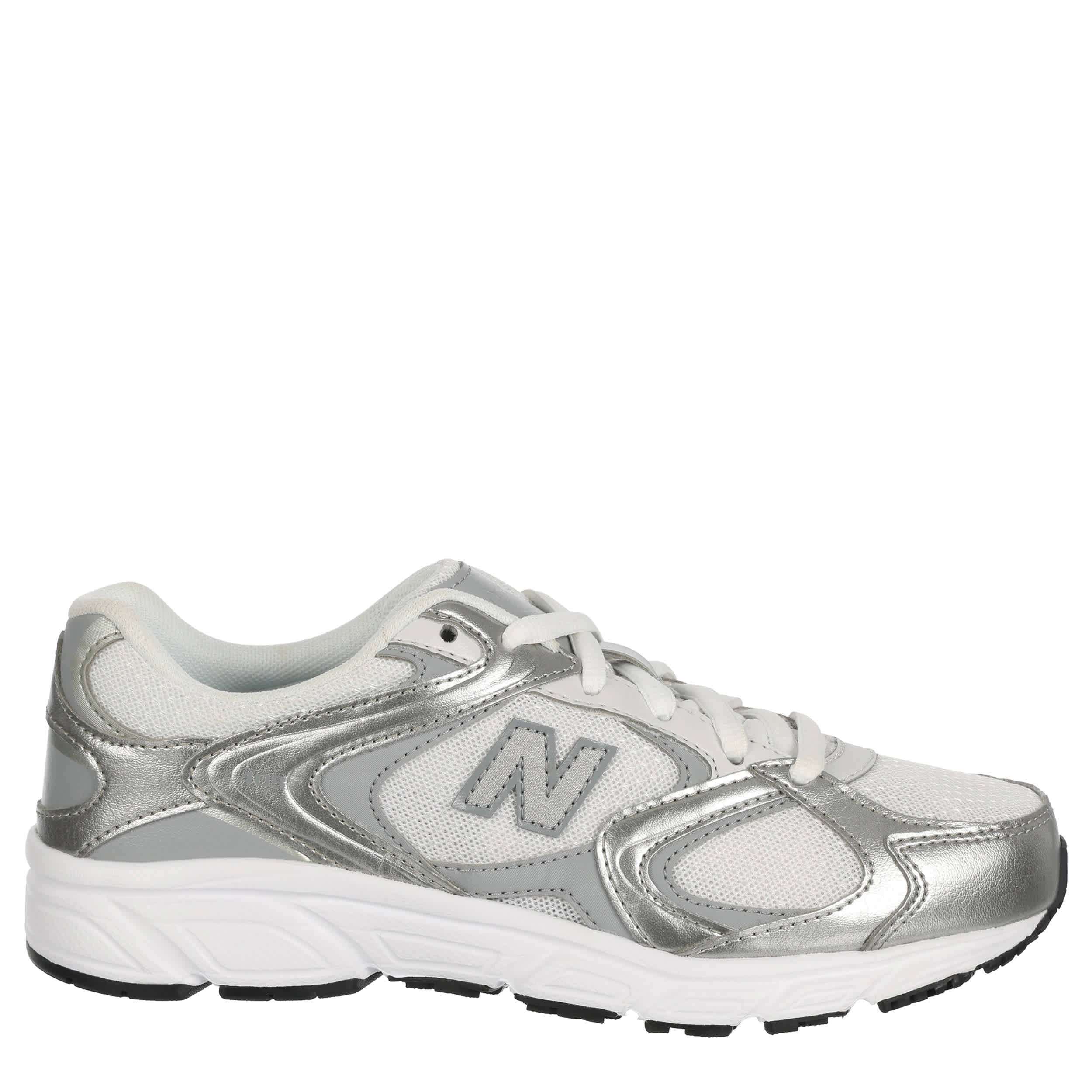 NEW BALANCE-BOYS BIG KID 408 SNEAKER-SILVER & GREY