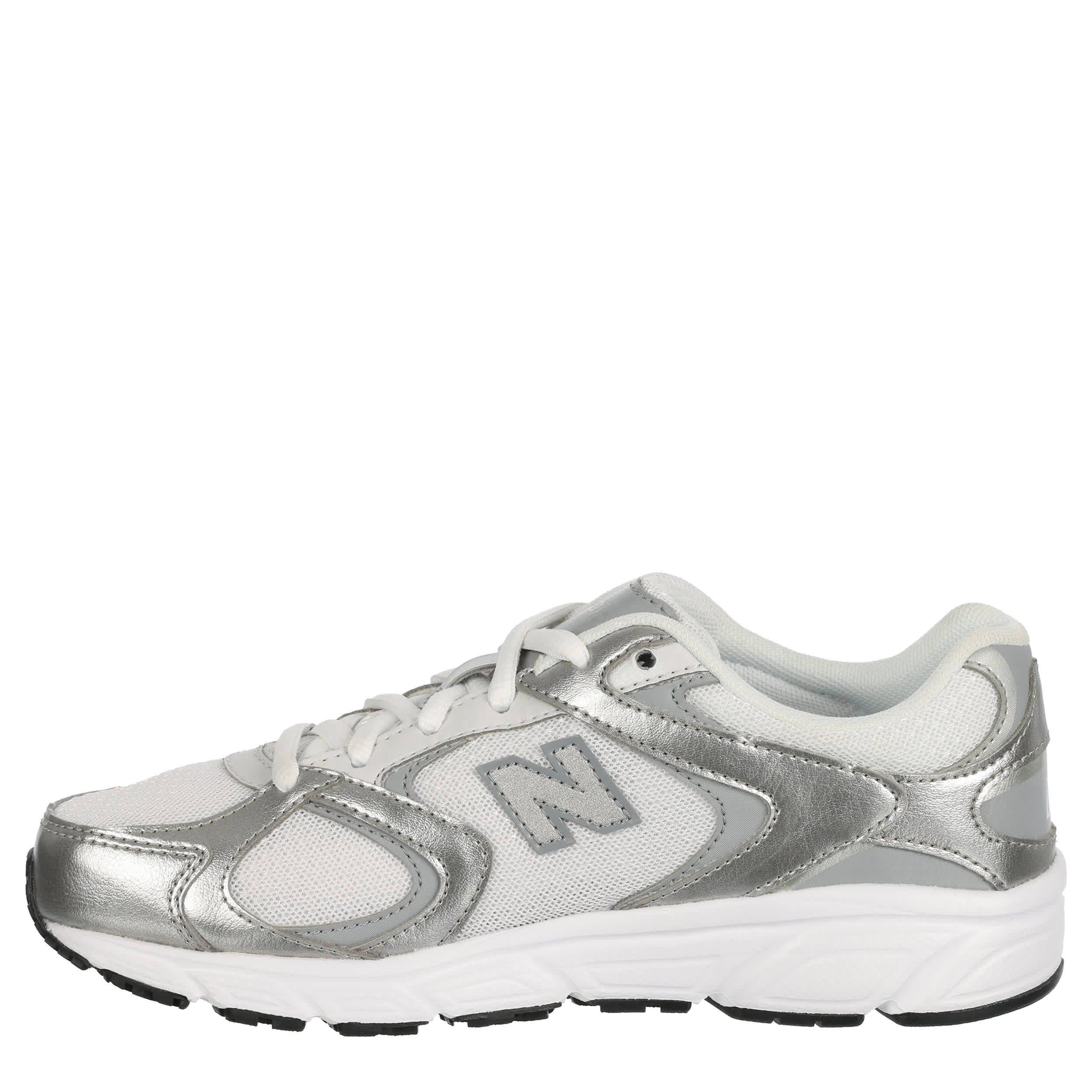 NEW BALANCE-BOYS BIG KID 408 SNEAKER-SILVER & GREY