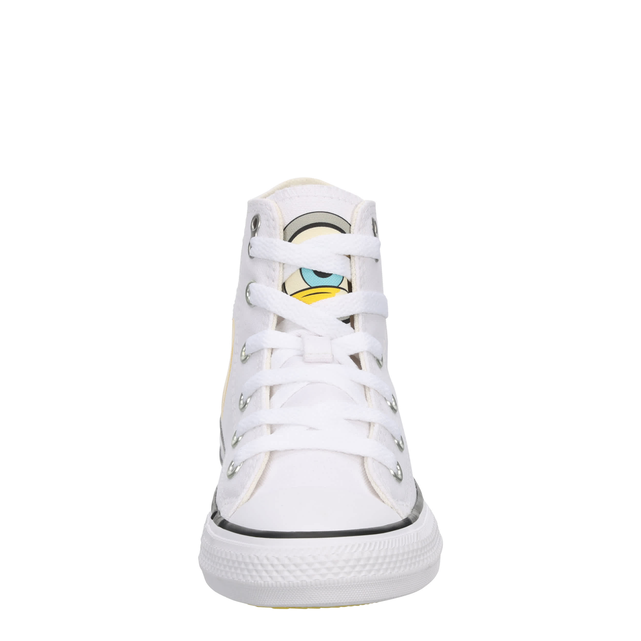 CONVERSE-UNISEX MINION CHUCK TAYLOR ALL STAR HIGH SNEAKER-PALE GREY & OFF WHITE