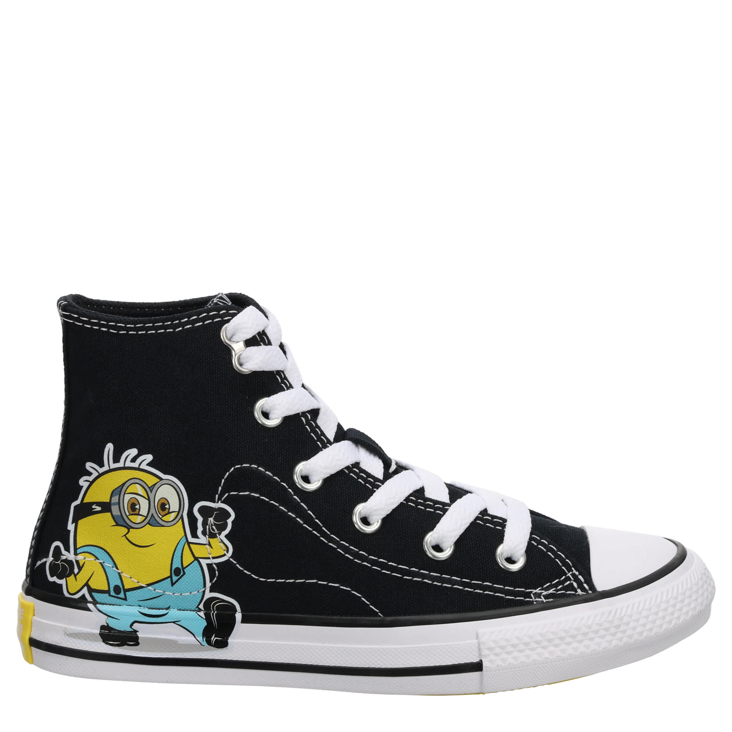 CONVERSE-UNISEX MINION CHUCK TAYLOR ALL STAR HIGH SNEAKER-BLACK & MULTICOLOR