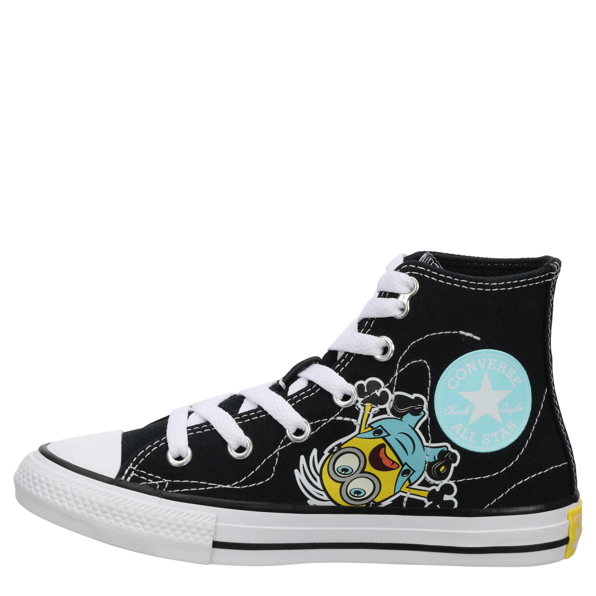 CONVERSE-UNISEX MINION CHUCK TAYLOR ALL STAR HIGH SNEAKER-BLACK & MULTICOLOR