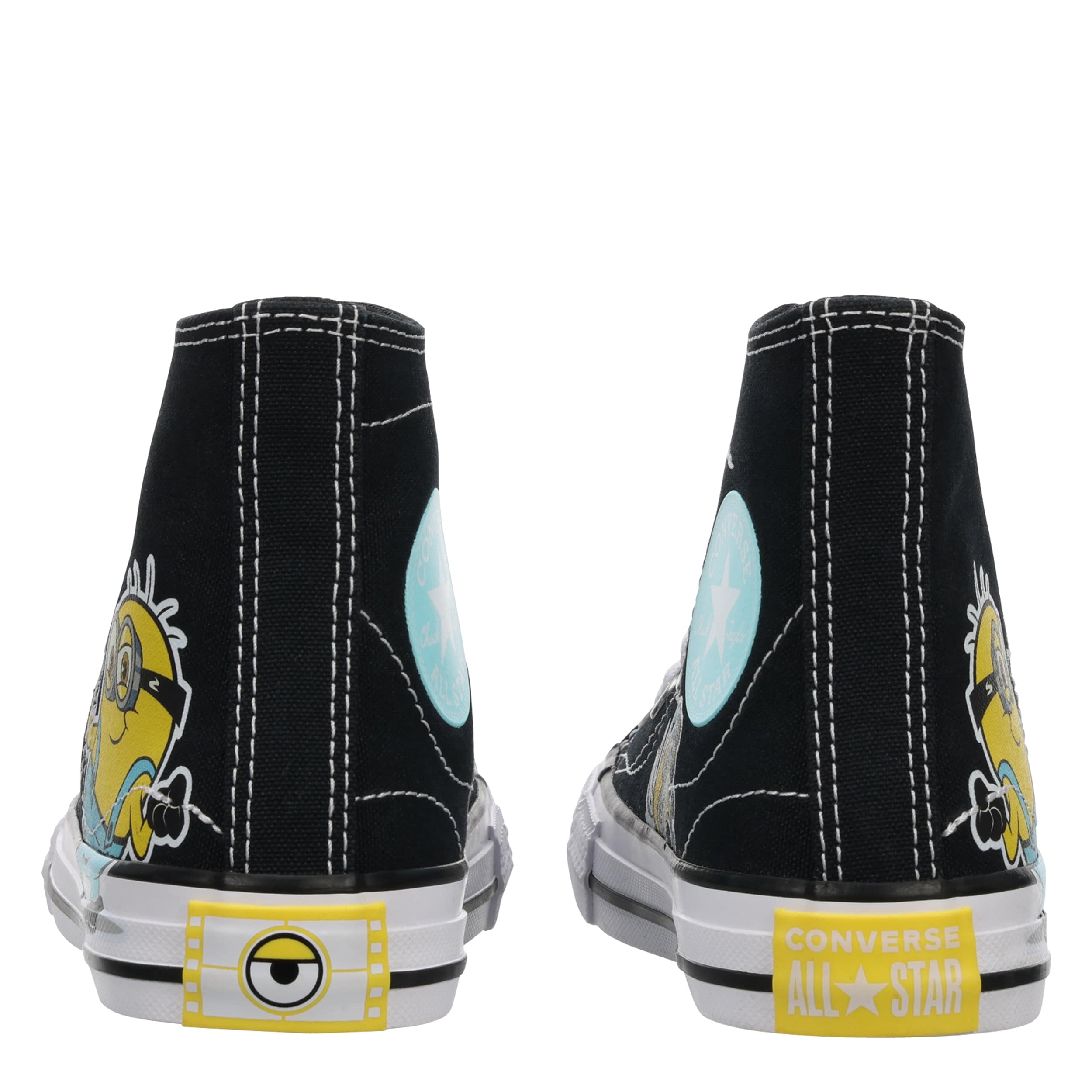 CONVERSE-UNISEX MINION CHUCK TAYLOR ALL STAR HIGH SNEAKER-BLACK & MULTICOLOR