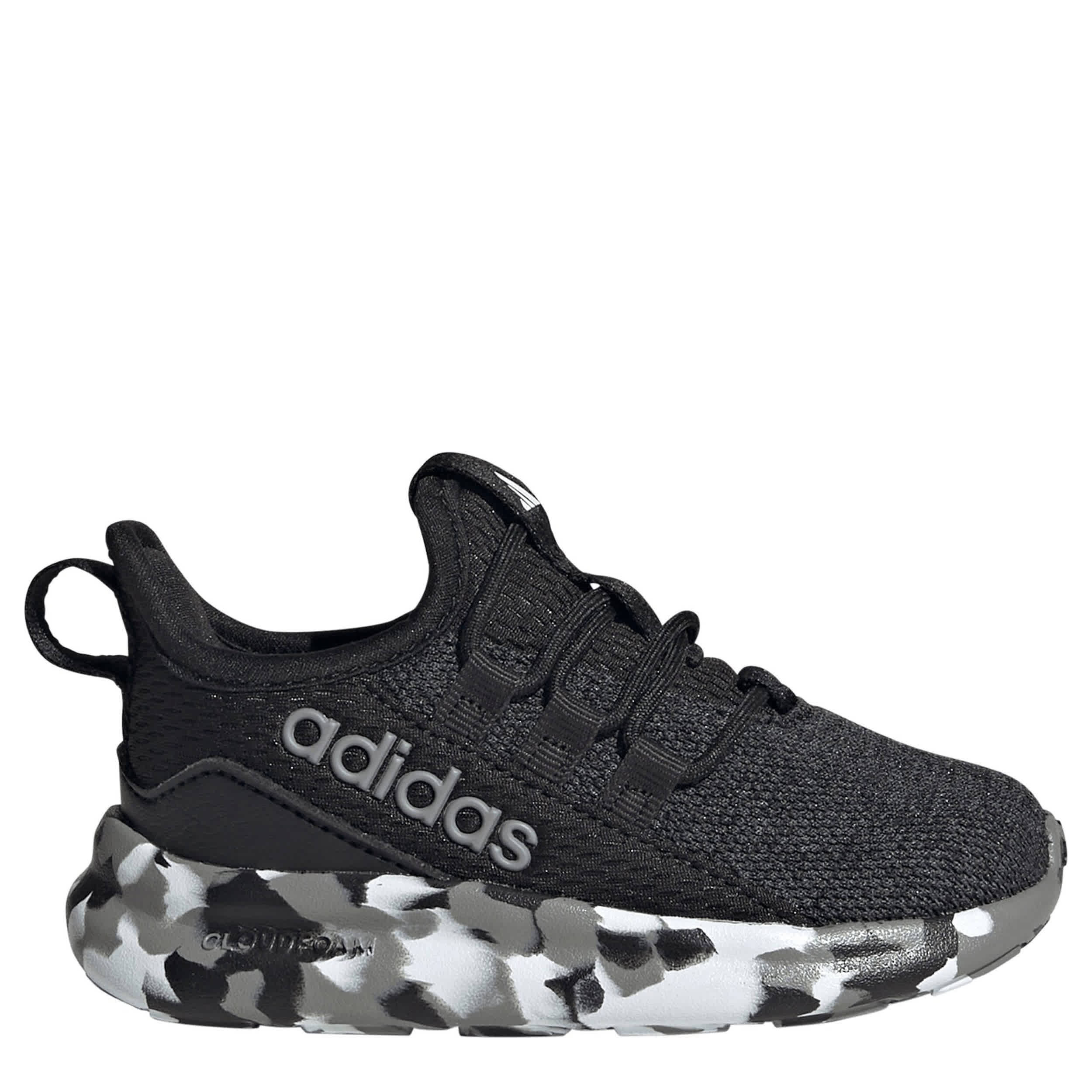 ADIDAS-BOYS TODDLER LITE RACER ADAPT 8 SLIP ON SNEAKER-BLACK & GREY