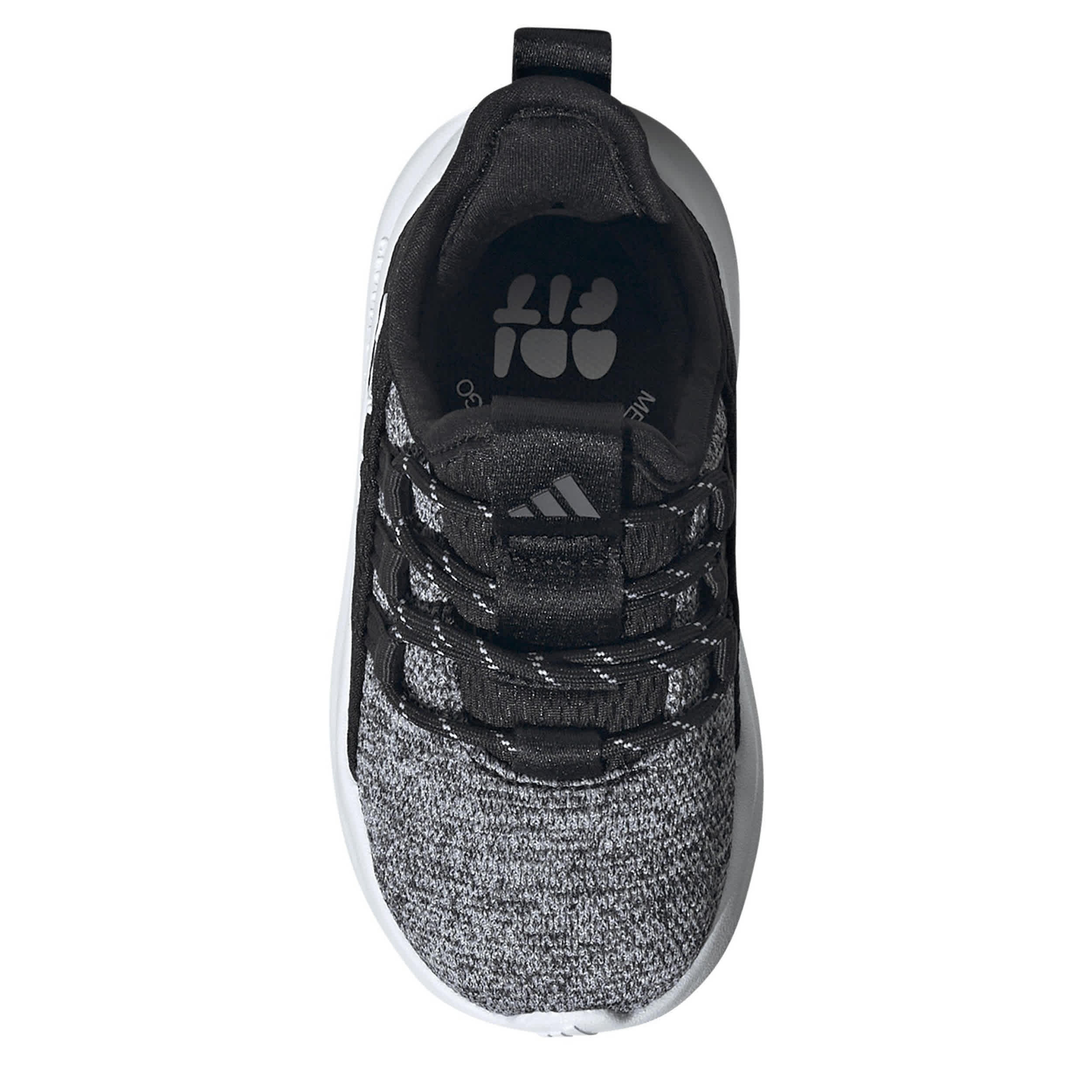 ADIDAS-BOYS TODDLER LITE RACER ADAPT 8 SLIP ON SNEAKER-BLACK & WHITE