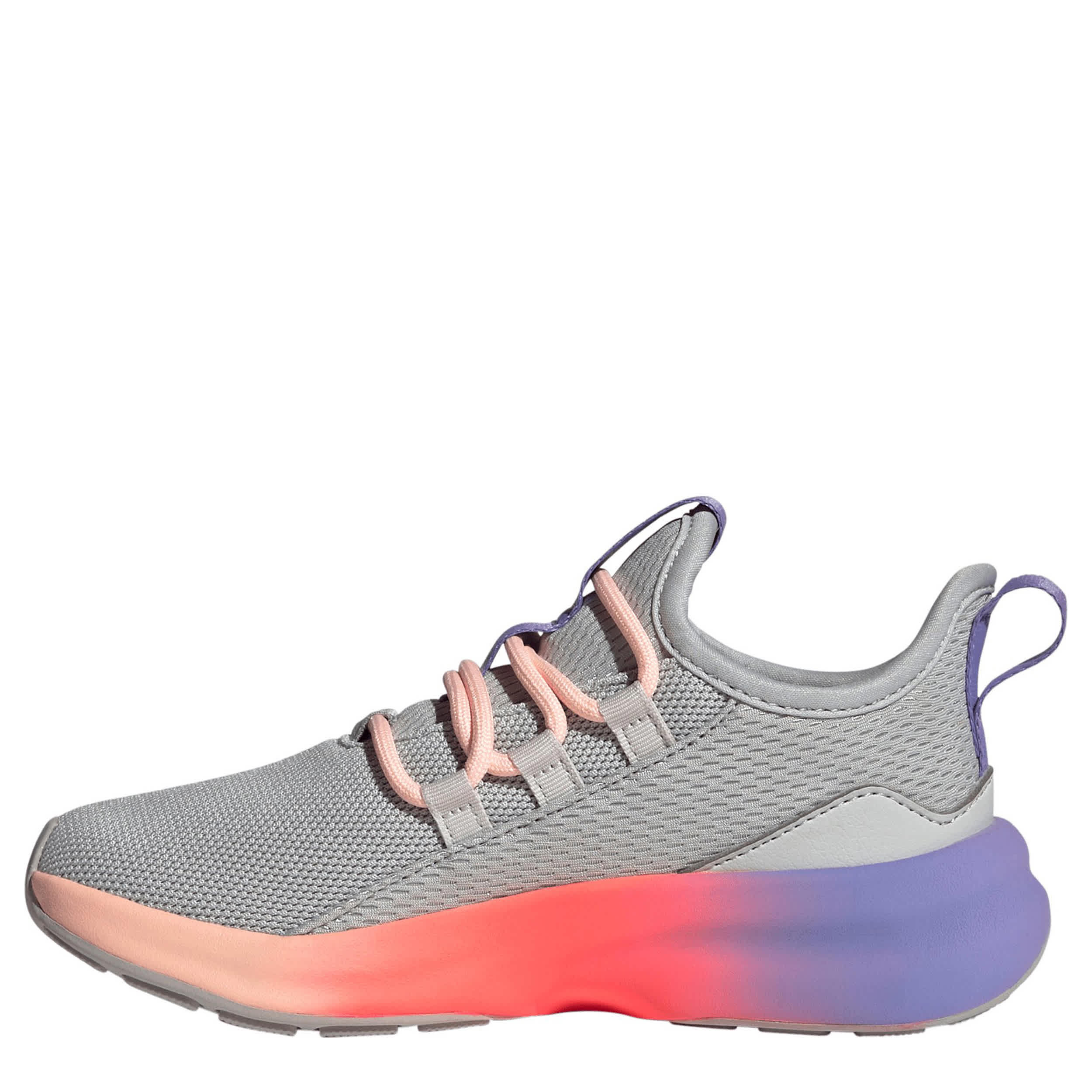 ADIDAS-GIRLS LITTLE-BIG KID LITE RACER ADAPT 8 SNEAKER-GREY & PINK