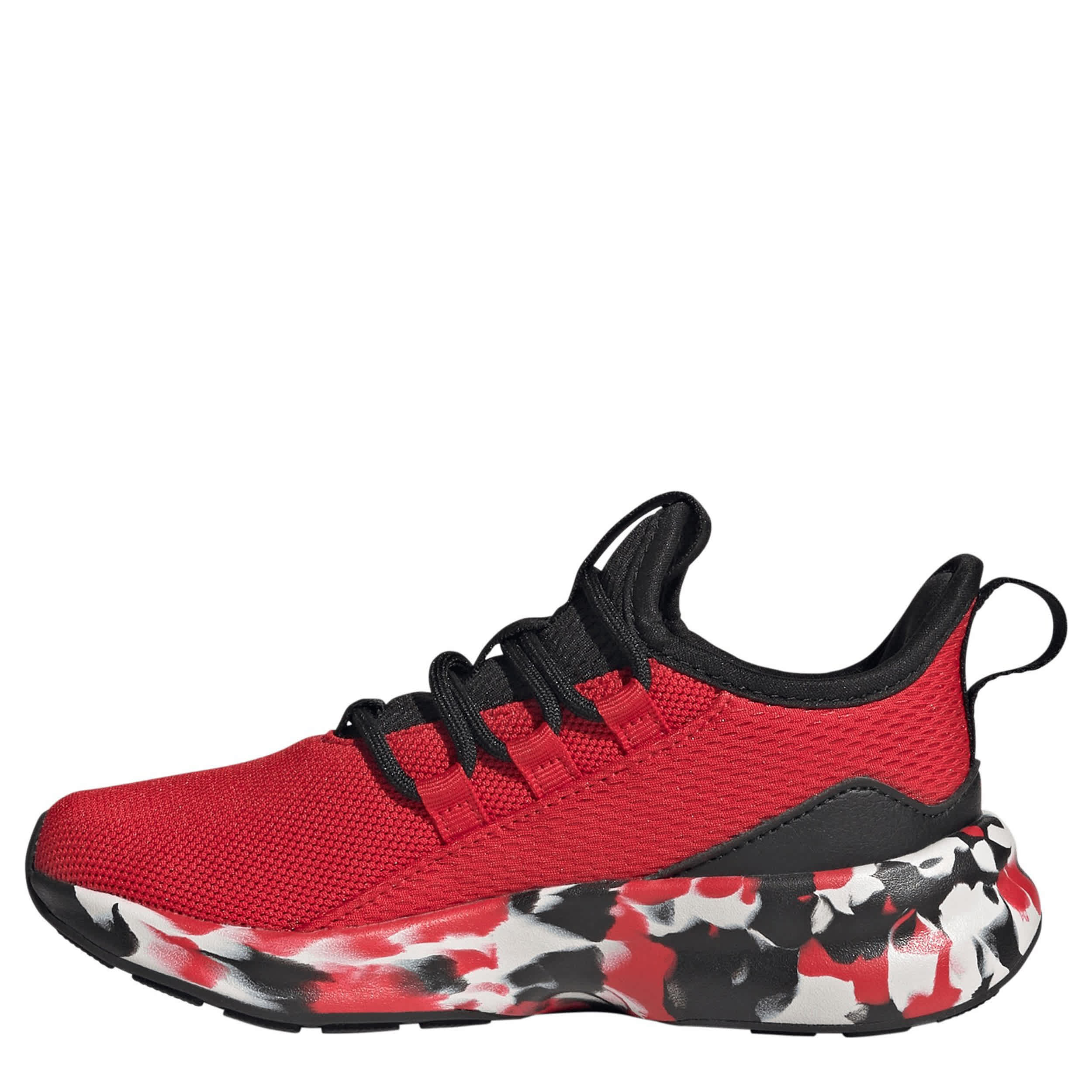 ADIDAS-BOYS LITTLE-BIG KID LITE RACER ADAPT 8 SLIP ON SNEAKER-RED & DARK GREY