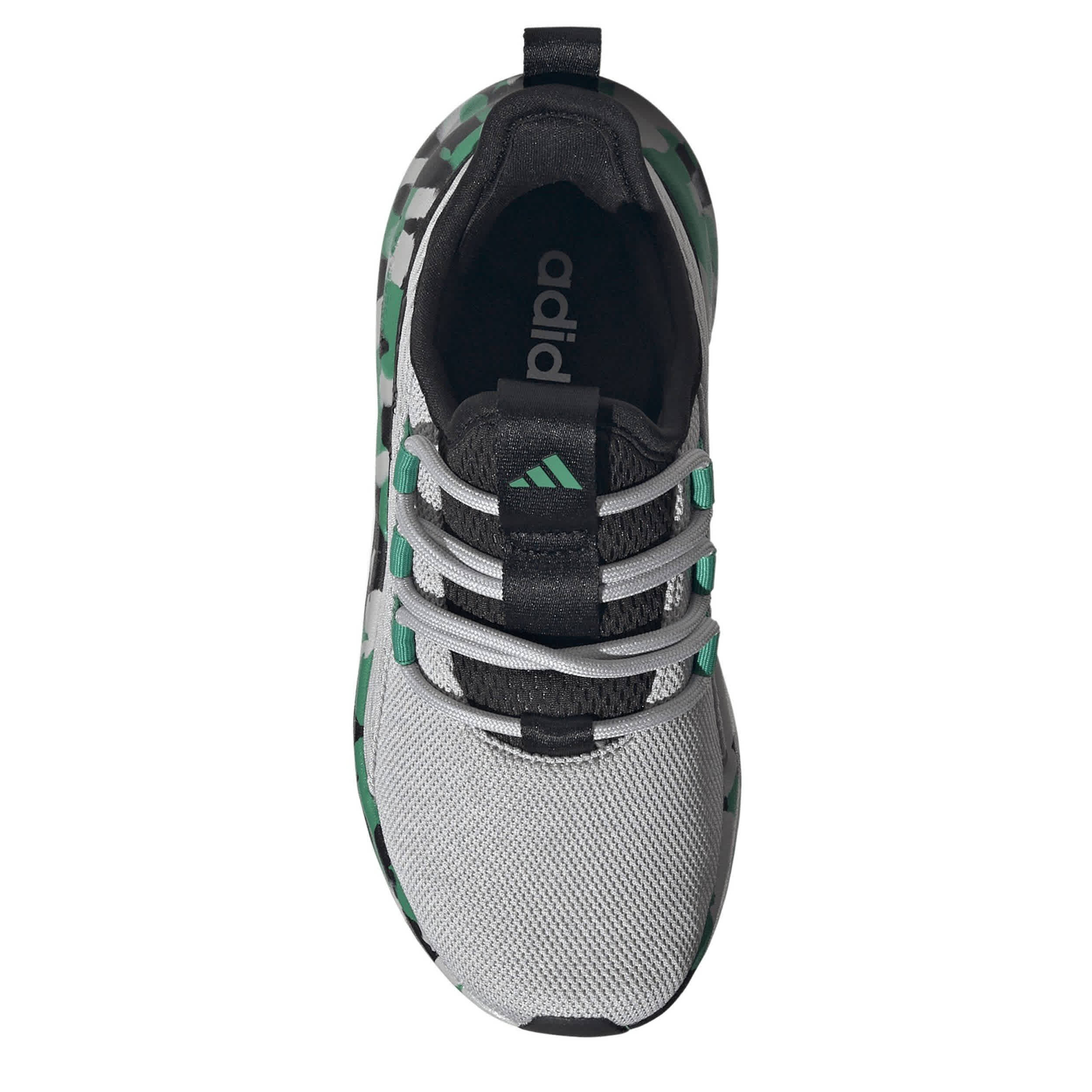 ADIDAS-BOYS LITTLE-BIG KID LITE RACER ADAPT 8 SLIP ON SNEAKER-GREY & GREEN