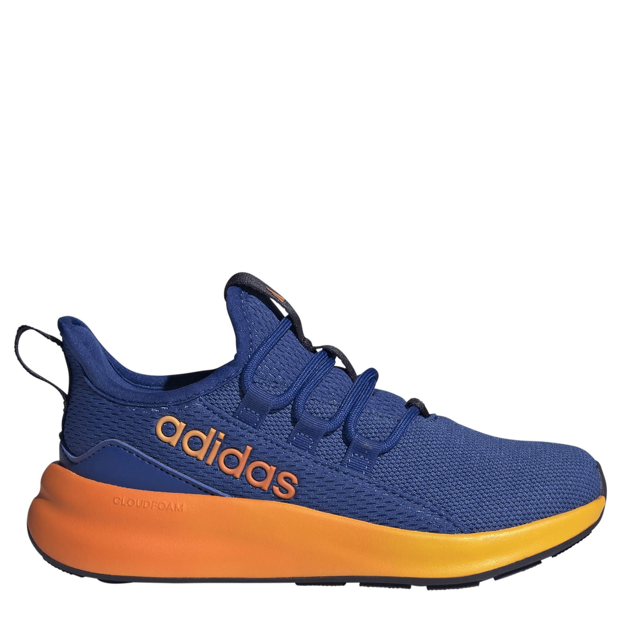 ADIDAS-BOYS LITTLE-BIG KID LITE RACER ADAPT 8 SLIP ON SNEAKER-BLUE & ORANGE