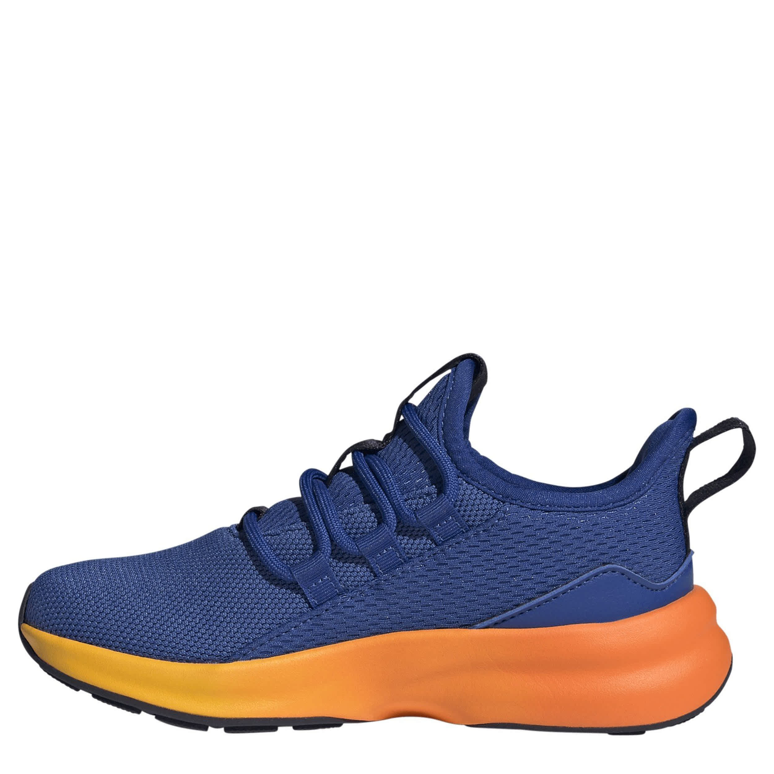 ADIDAS-BOYS LITTLE-BIG KID LITE RACER ADAPT 8 SLIP ON SNEAKER-BLUE & ORANGE