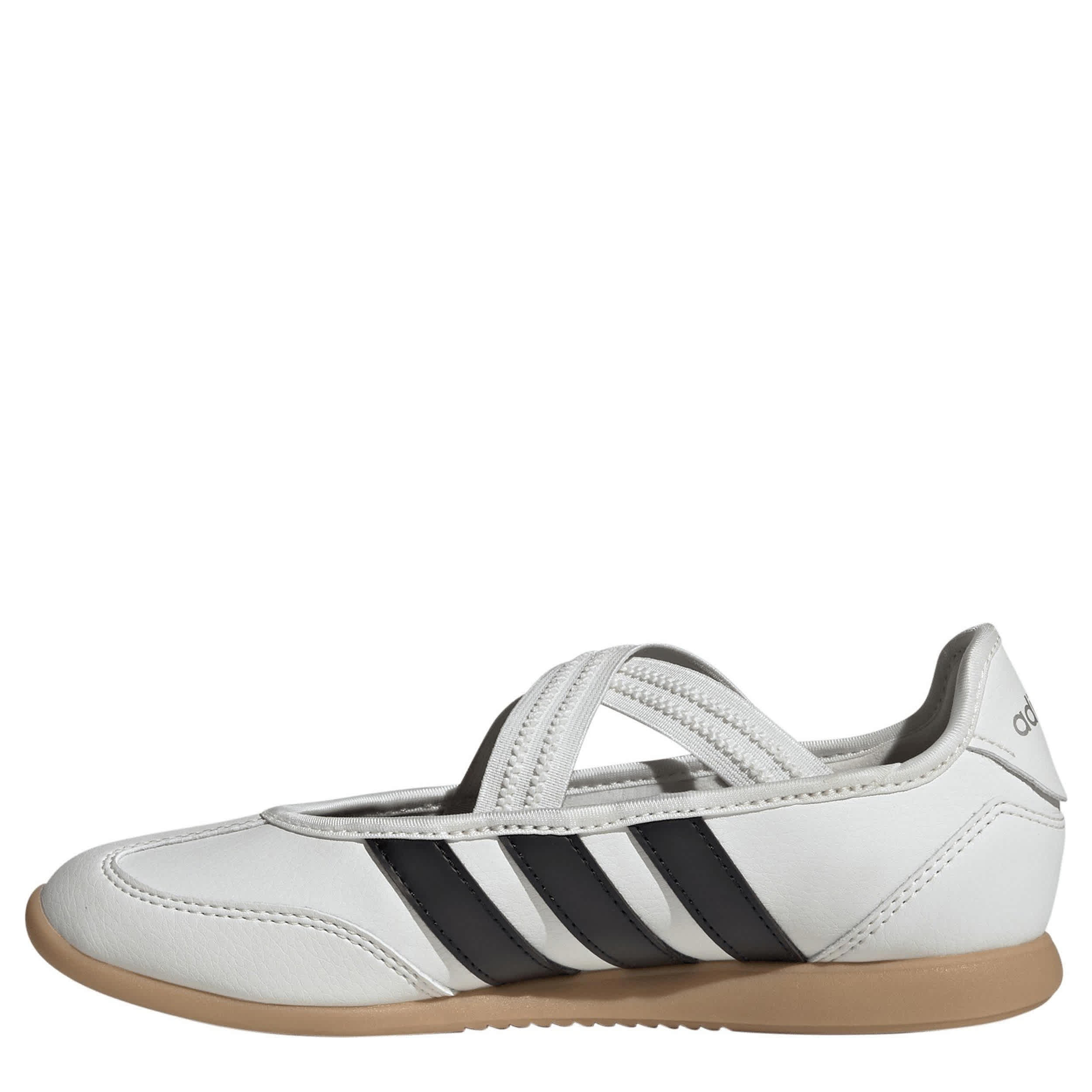 ADIDAS-GIRLS BIG KID BARREDA MARY JANE SHOE-WHITE & BLACK