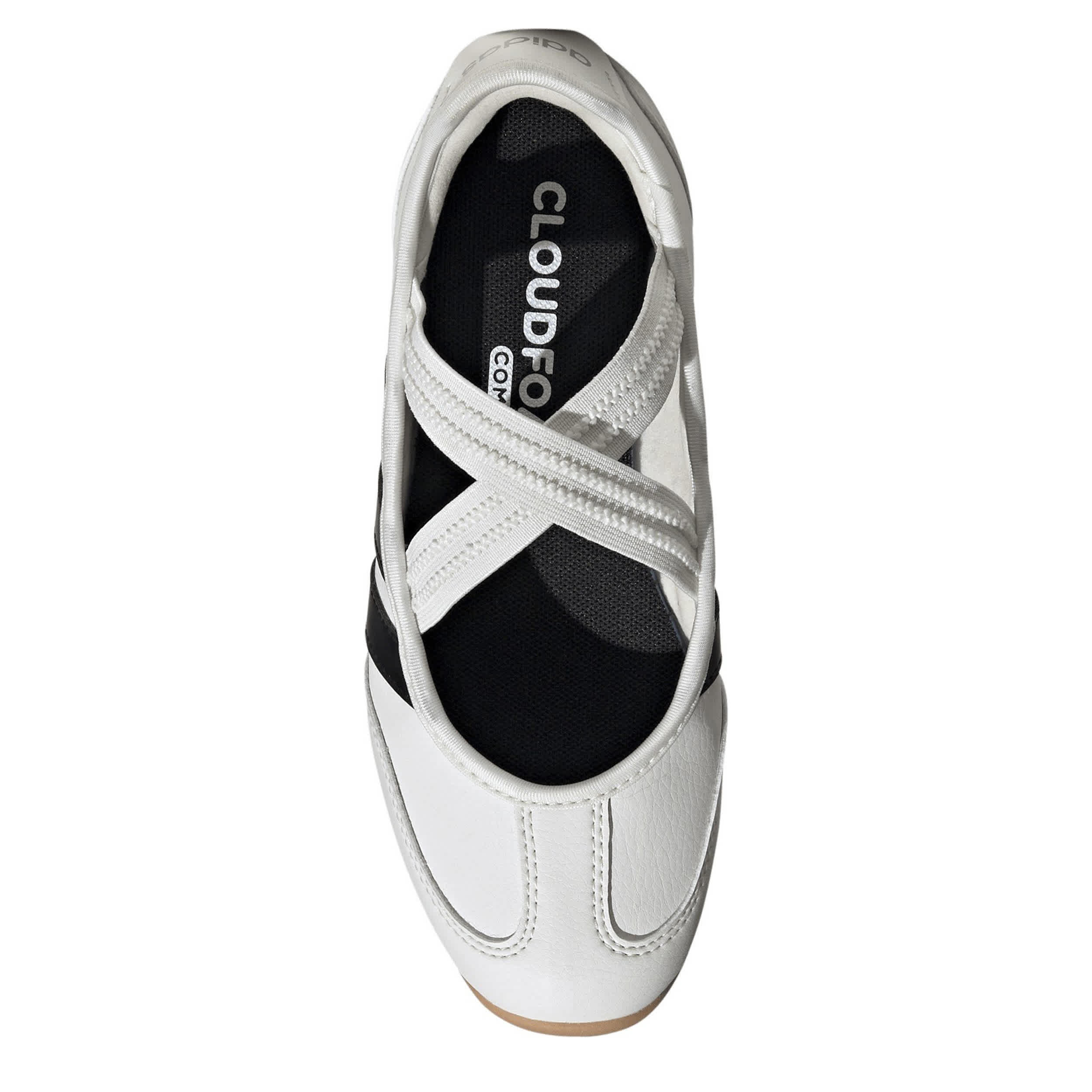 ADIDAS-GIRLS BIG KID BARREDA MARY JANE SHOE-WHITE & BLACK