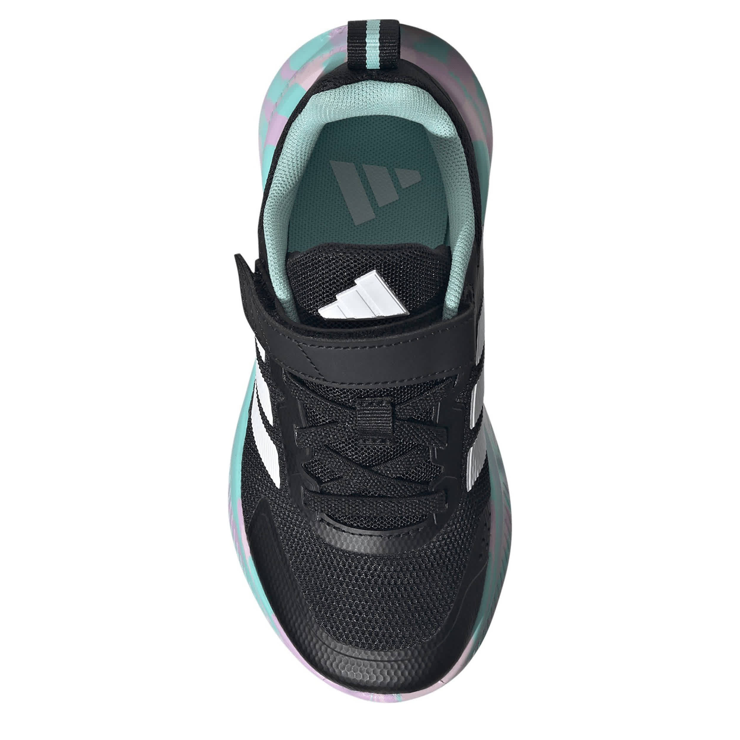 ADIDAS-GIRLS LITTLE KID FORTARUN 4.0 SNEAKER-BLACK & PINK