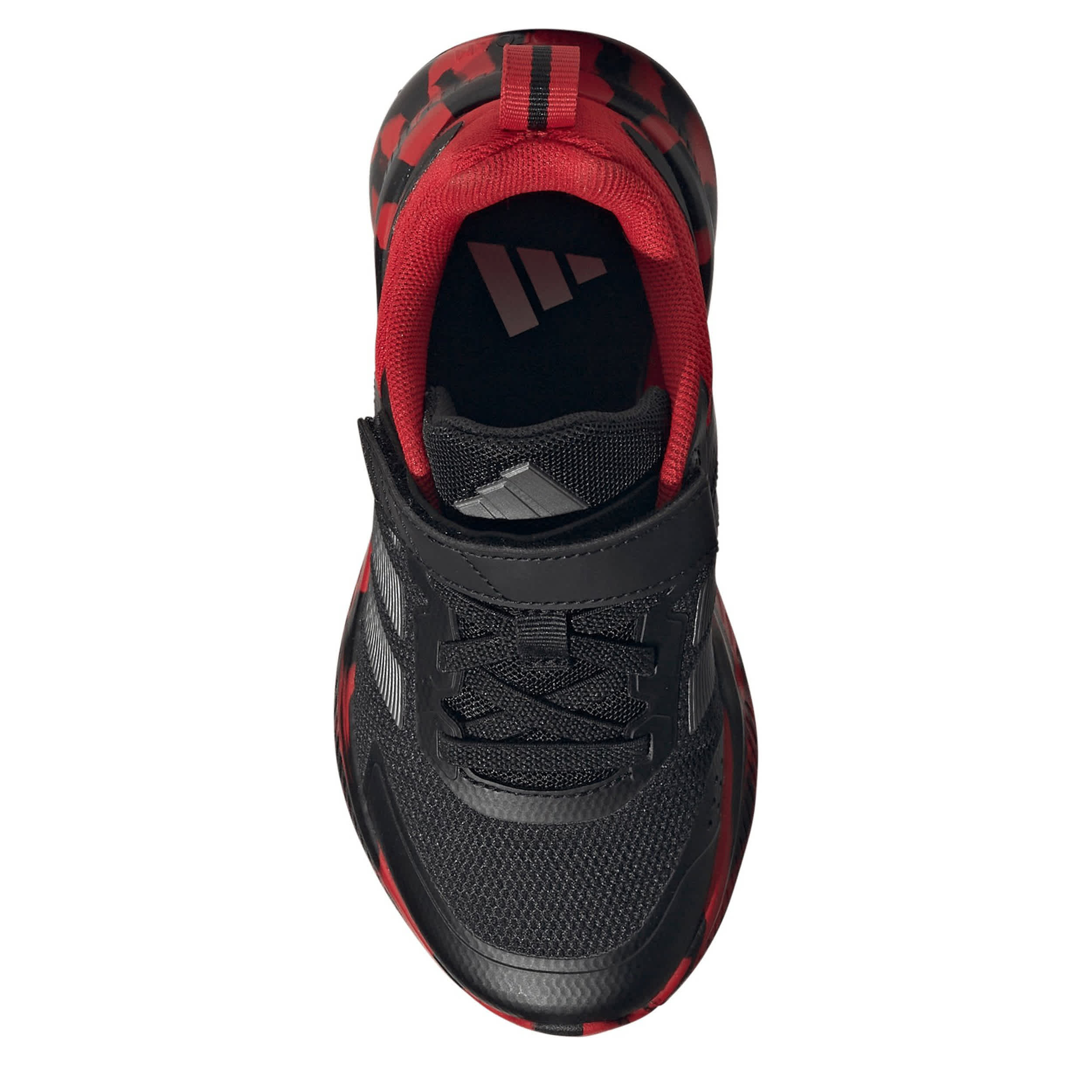ADIDAS-BOYS LITTLE KID FORTARUN 4.0 SNEAKER-BLACK & RED