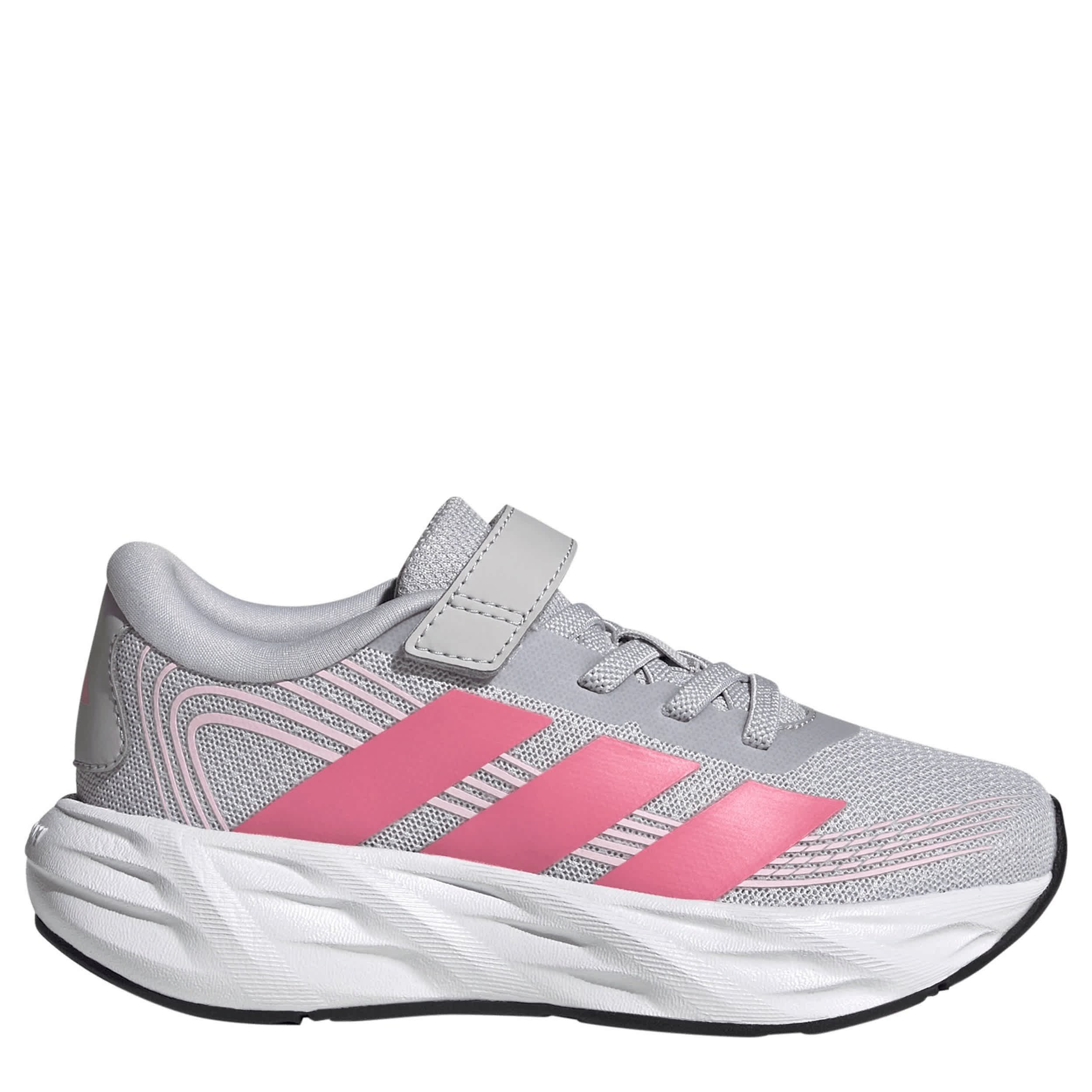ADIDAS-GIRLS LITTLE KID GALAXY 8 SNEAKER-GREY & PINK