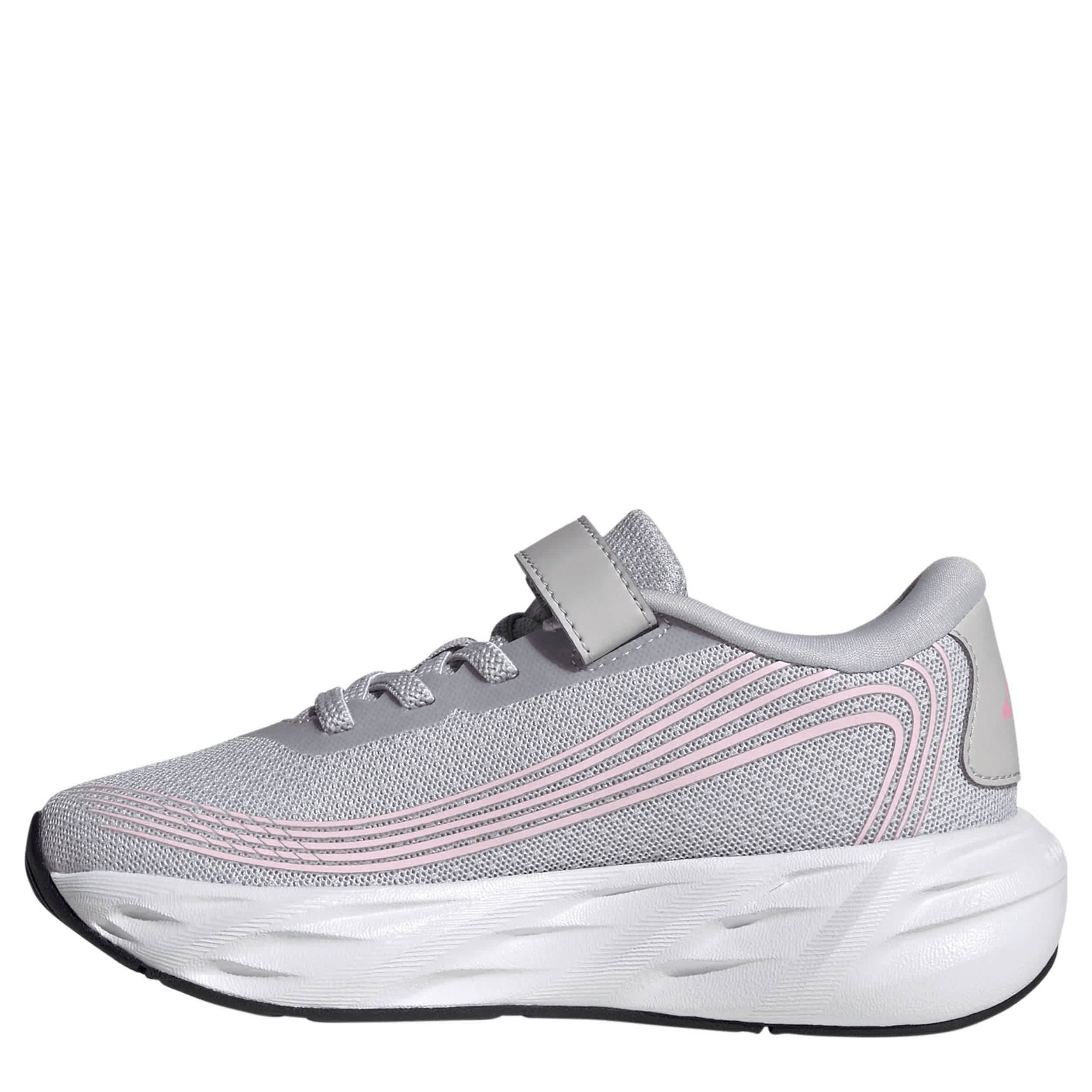 ADIDAS-GIRLS LITTLE KID GALAXY 8 SNEAKER-GREY & PINK
