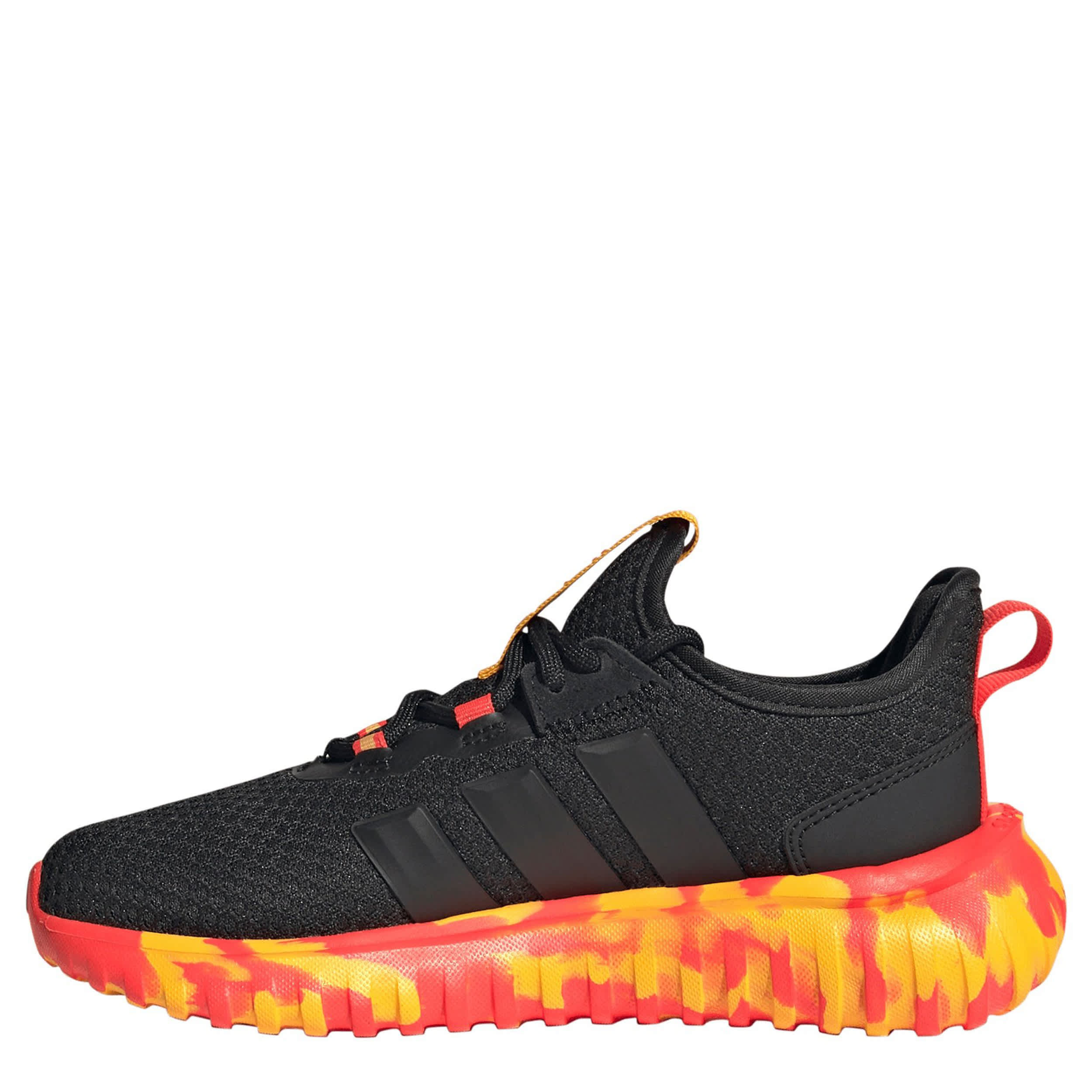 ADIDAS-BOYS LITTLE-BIG KID KAPTIR 4.0 SNEAKER-BLACK & RED