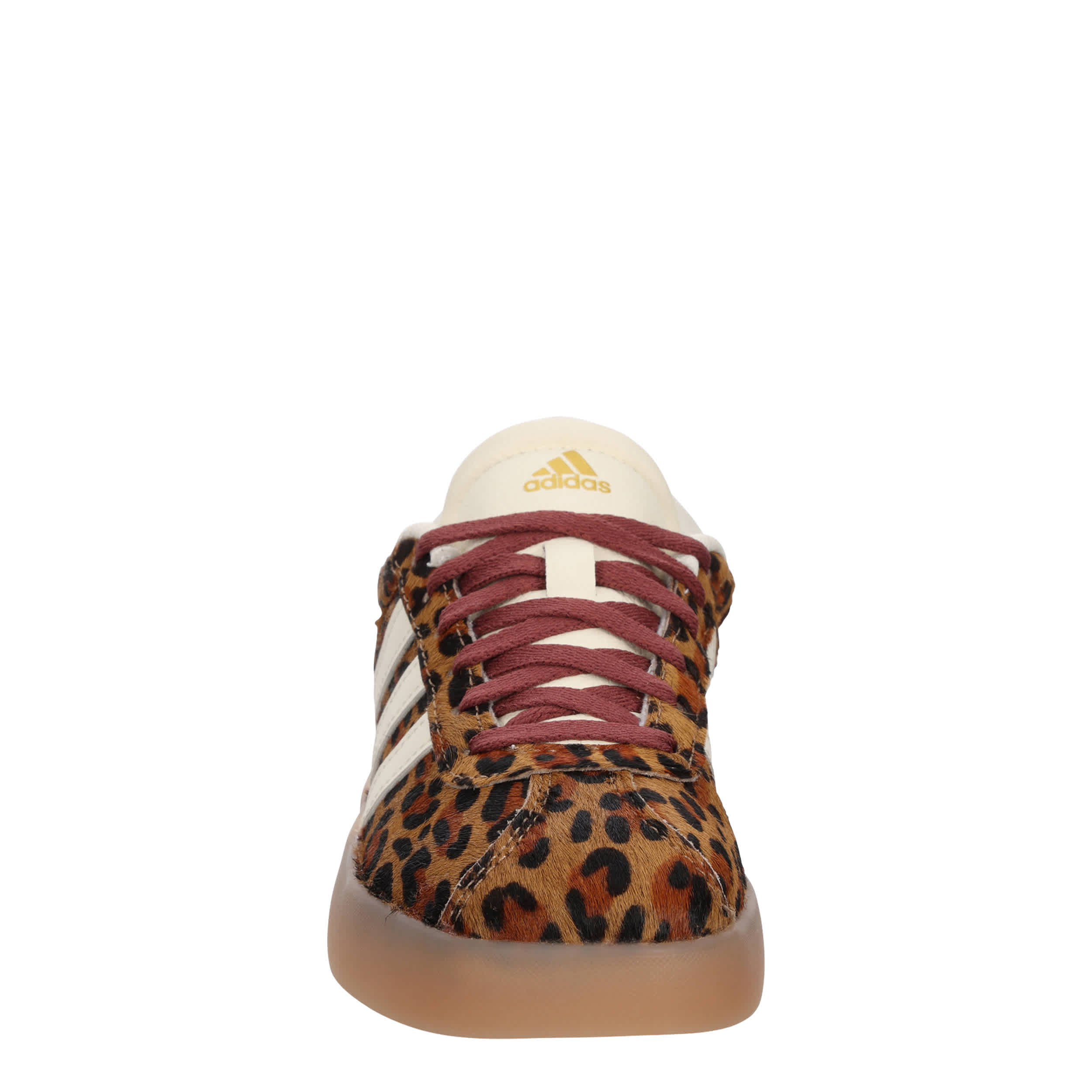 ADIDAS-GIRLS LITTLE-BIG KID VL COURT 3.0 SNEAKER-LEOPARD & OFF WHITE