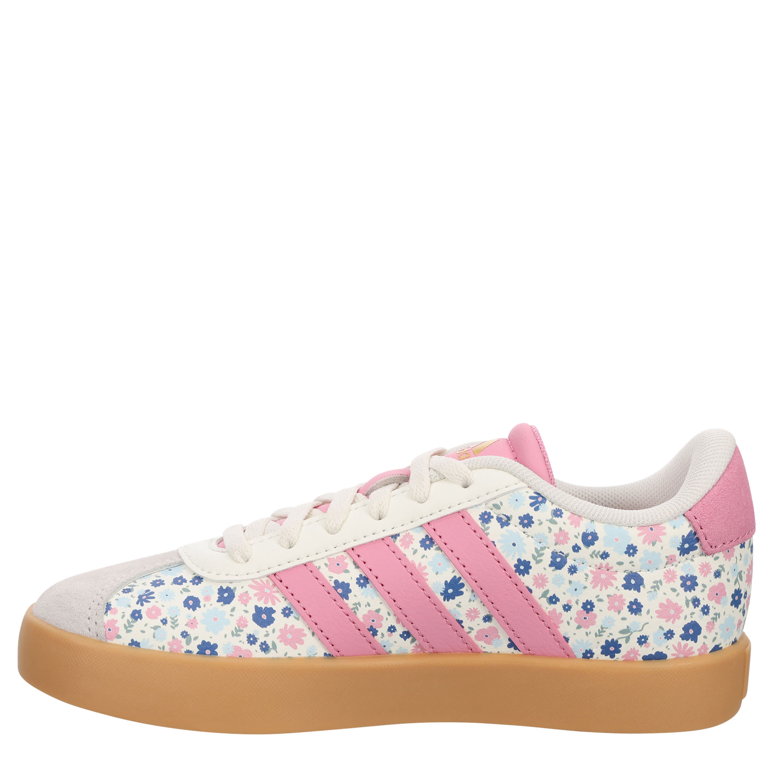 ADIDAS-GIRLS LITTLE-BIG KID VL COURT 3.0 SNEAKER-PINK & MULTICOLOR