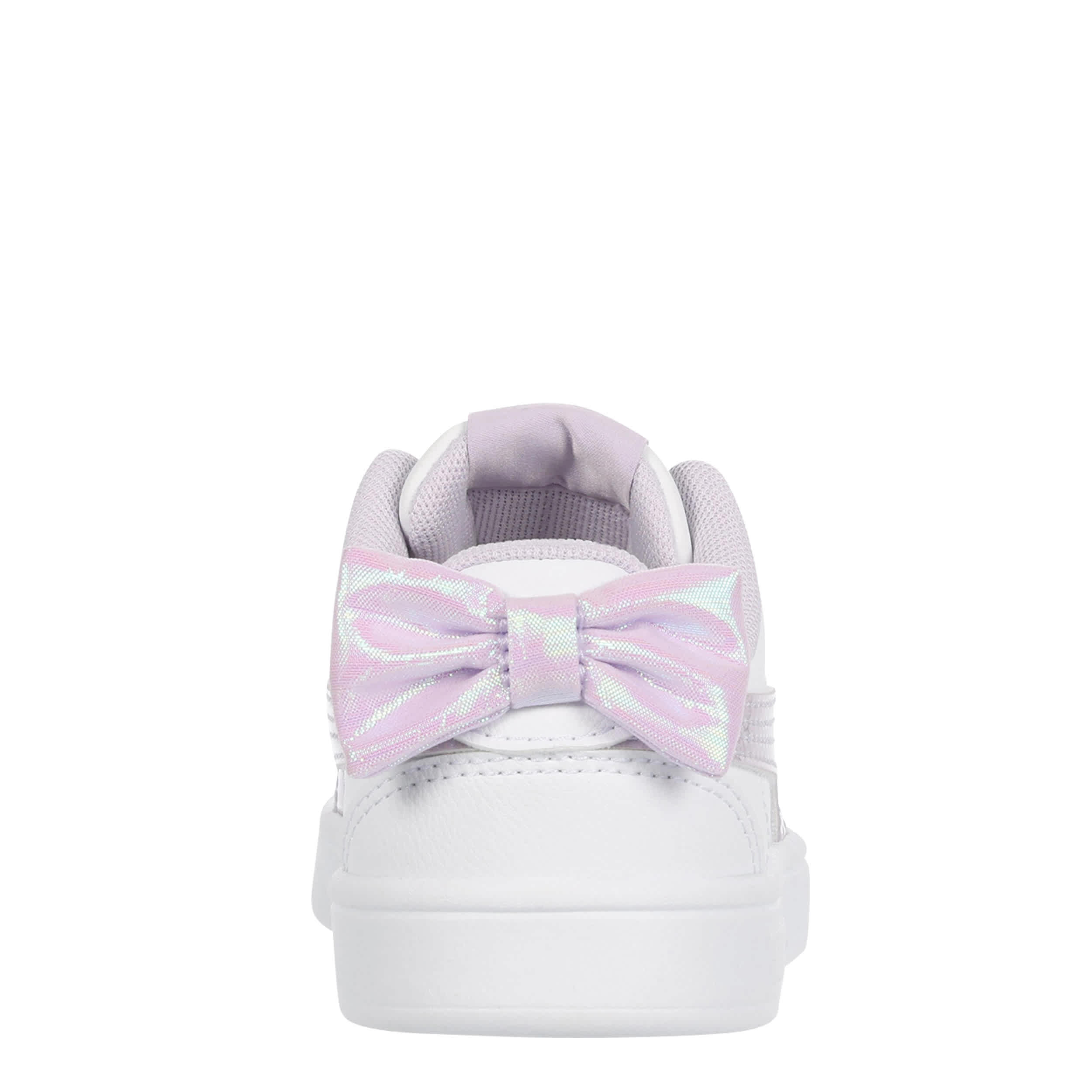 PUMA-GIRLS LITTLE KID JUNA SNEAKER-WHITE & LILAC