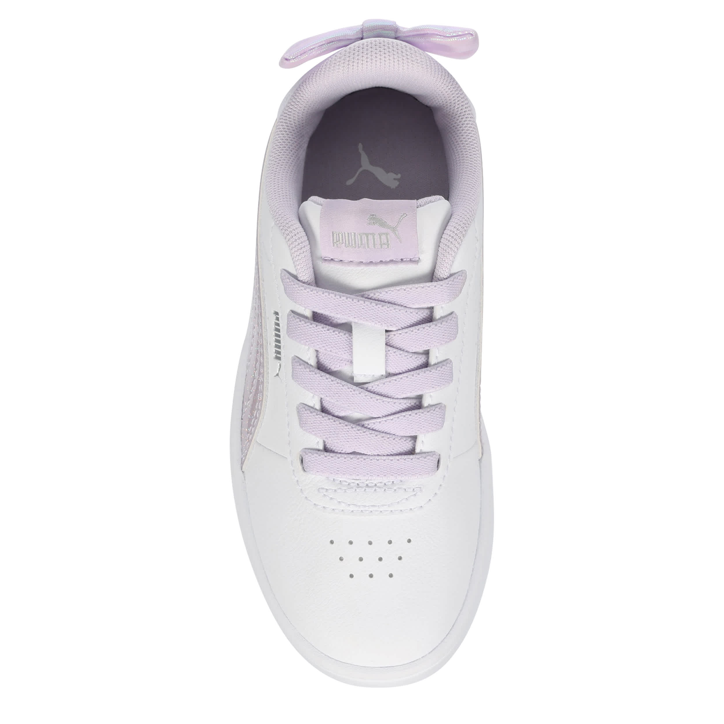 PUMA-GIRLS LITTLE KID JUNA SNEAKER-WHITE & LILAC