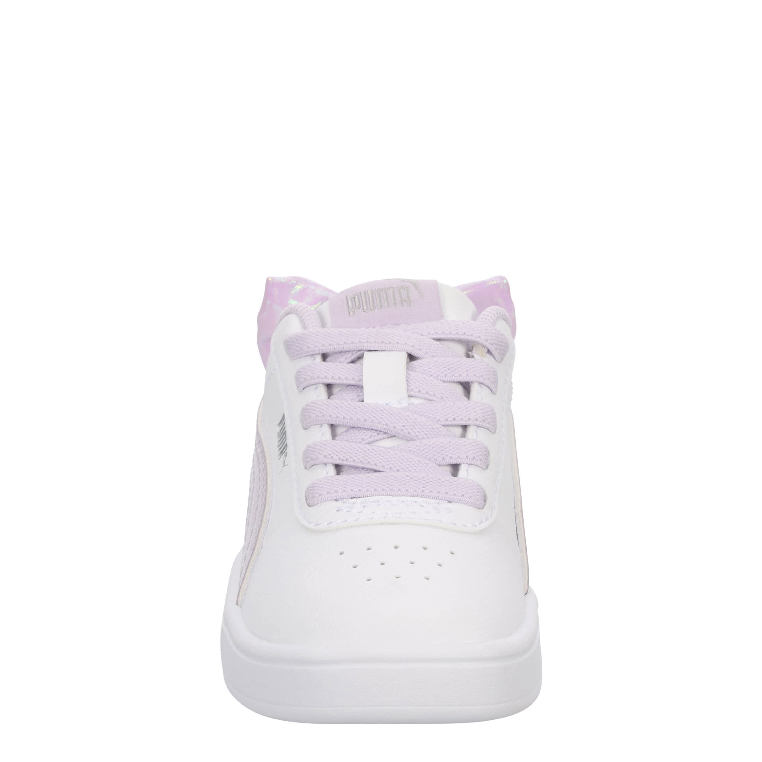 PUMA-GIRLS TODDLER JUNA SNEAKER-WHITE & LILAC