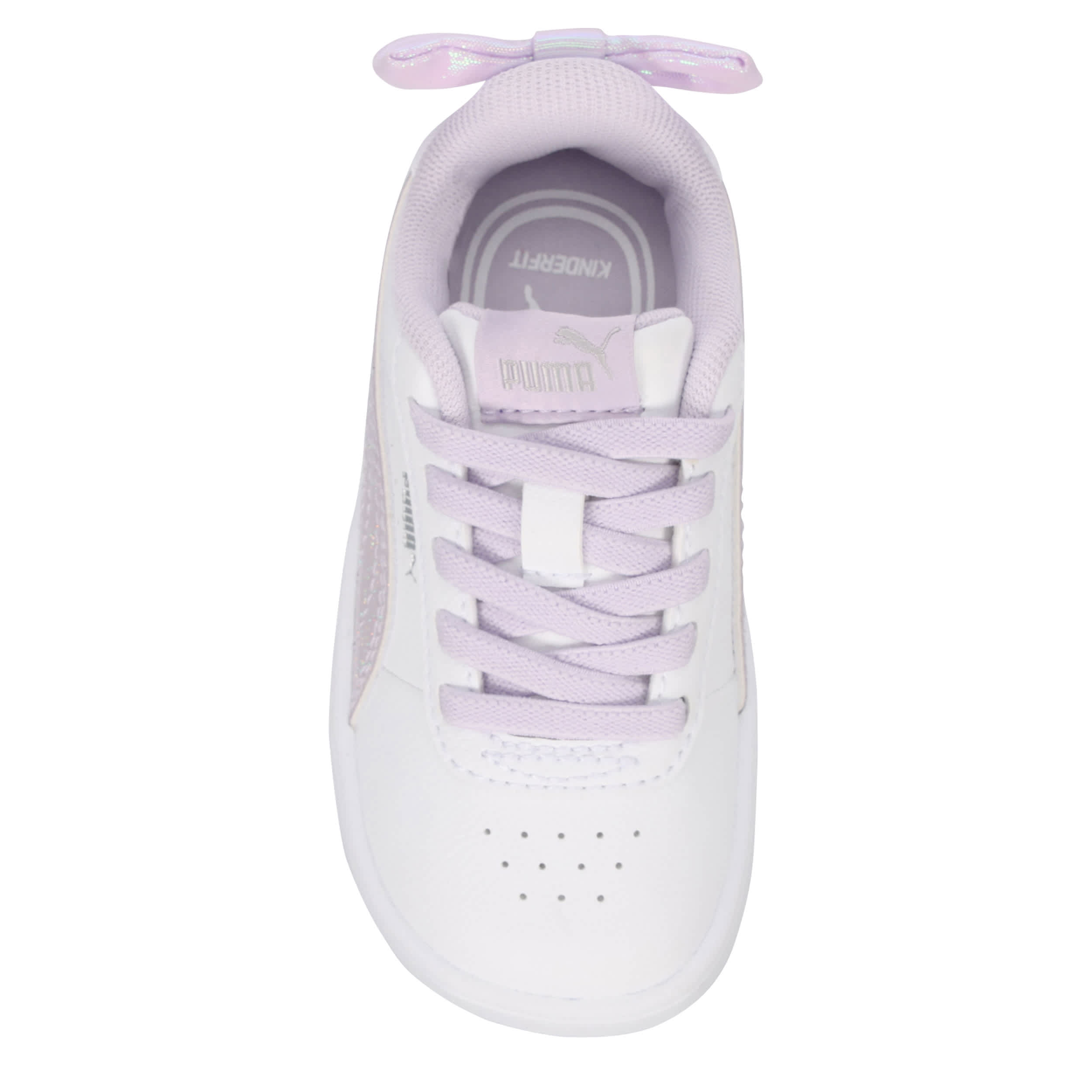PUMA-GIRLS TODDLER JUNA SNEAKER-WHITE & LILAC