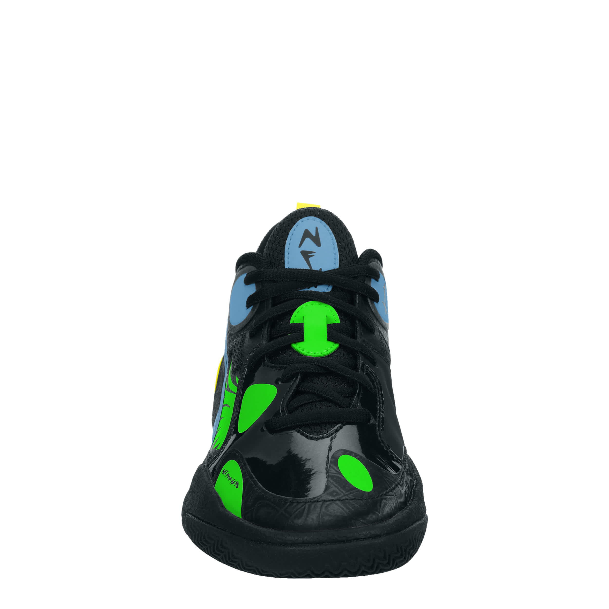 PUMA-BOYS BIG KID MB WORLD .01 BASKETBALL SHOE-BLACK & LIME