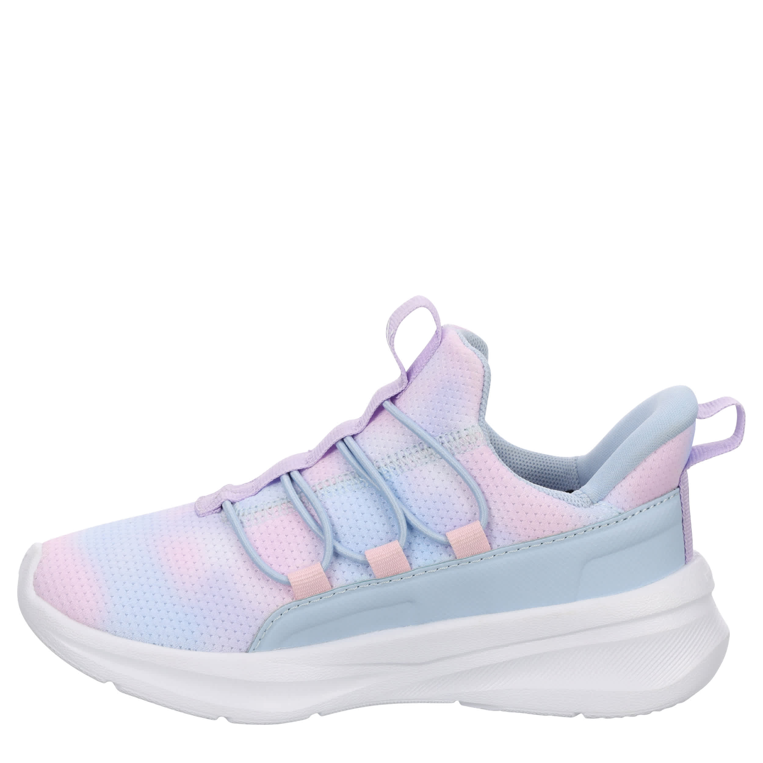 PUMA-GIRLS LITTLE KID SOFTRIDE ONE4ALL 2.0 SNEAKER-LIGHT BLUE & PINK