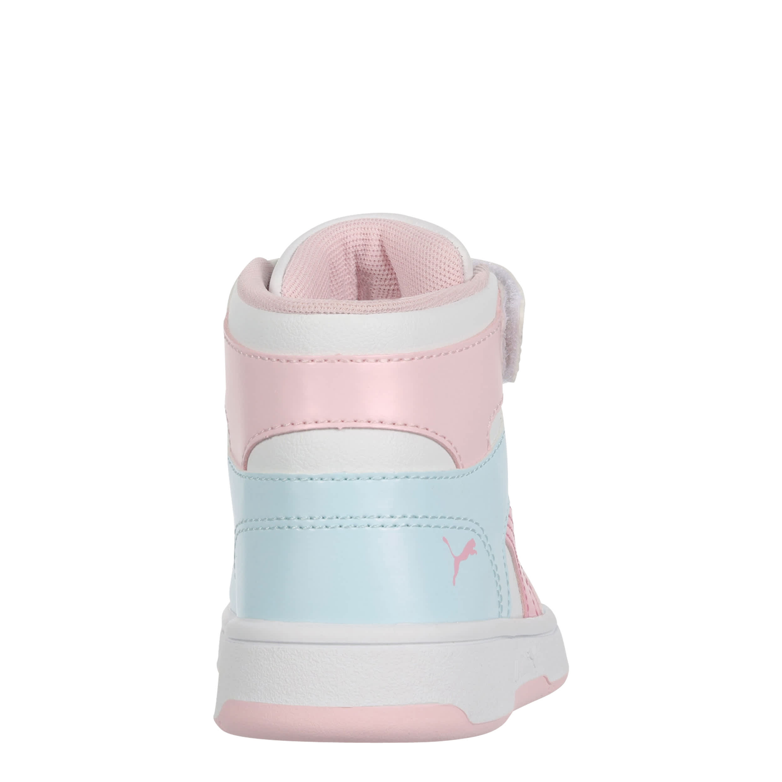 PUMA-GIRLS LITTLE KID REBOUND LAYUP SNEAKER-LIGHT BLUE & PINK