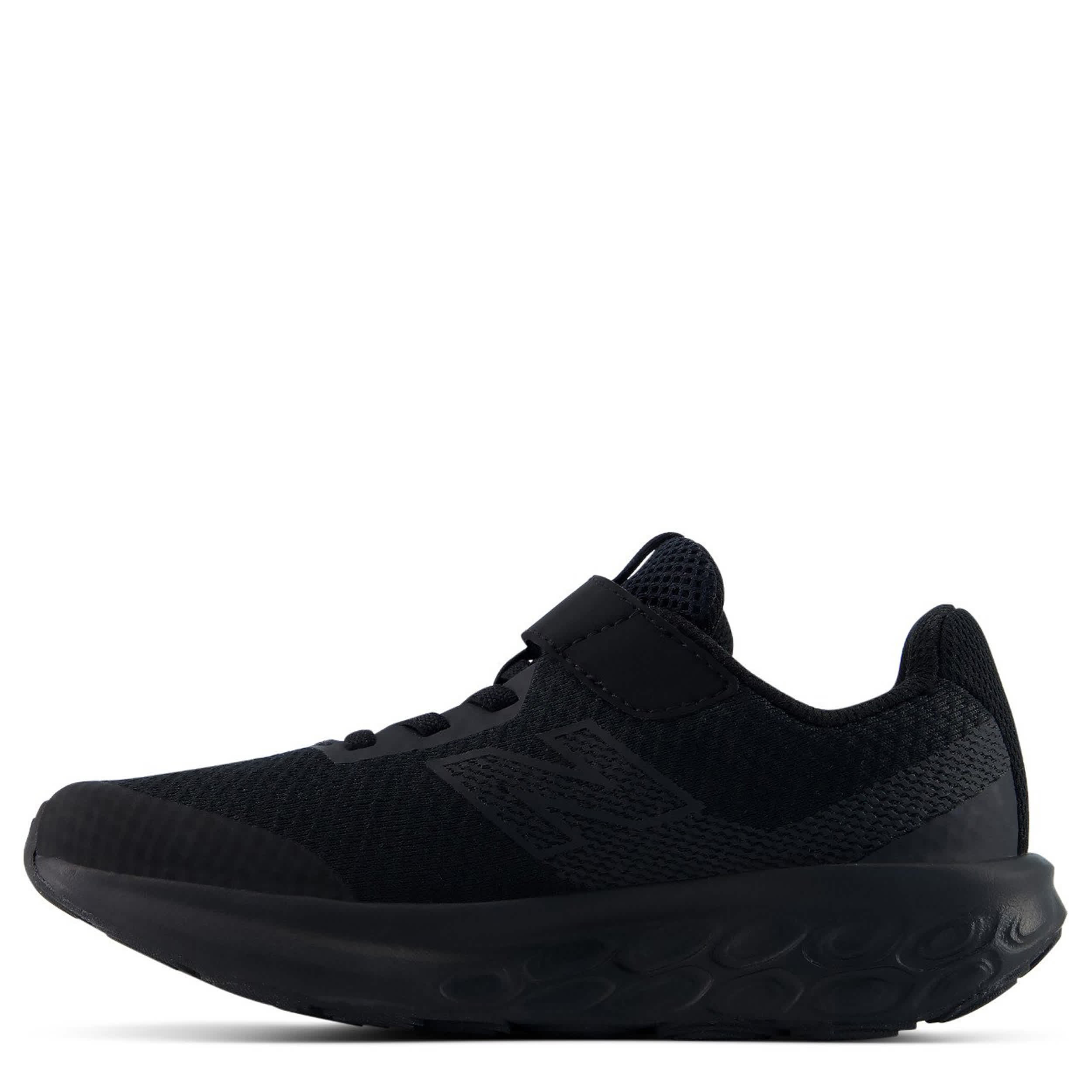 NEW BALANCE-BOYS LITTLE KID FRESH FOAM 520 SNEAKER-BLACK & BLACK