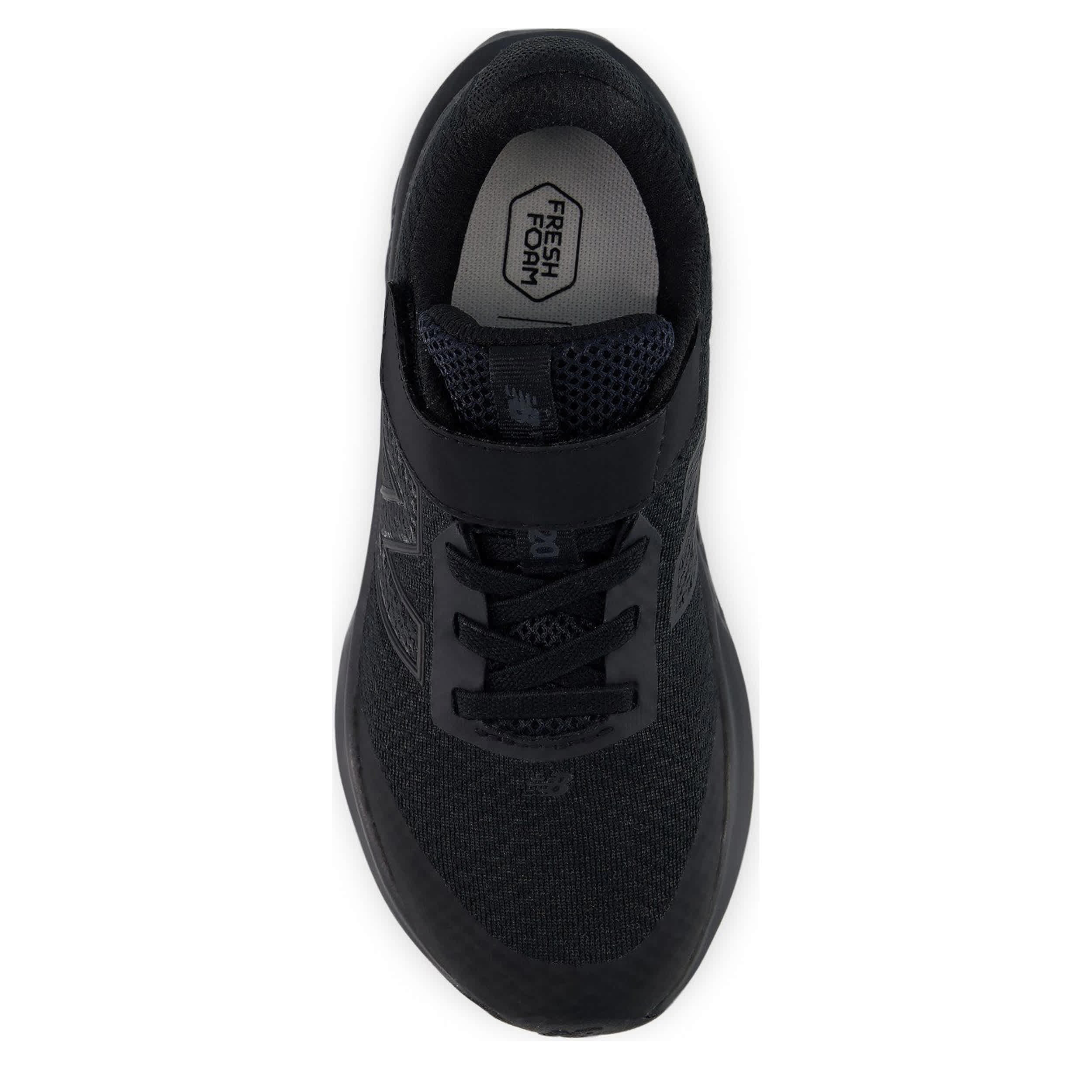 NEW BALANCE-BOYS LITTLE KID FRESH FOAM 520 SNEAKER-BLACK & BLACK